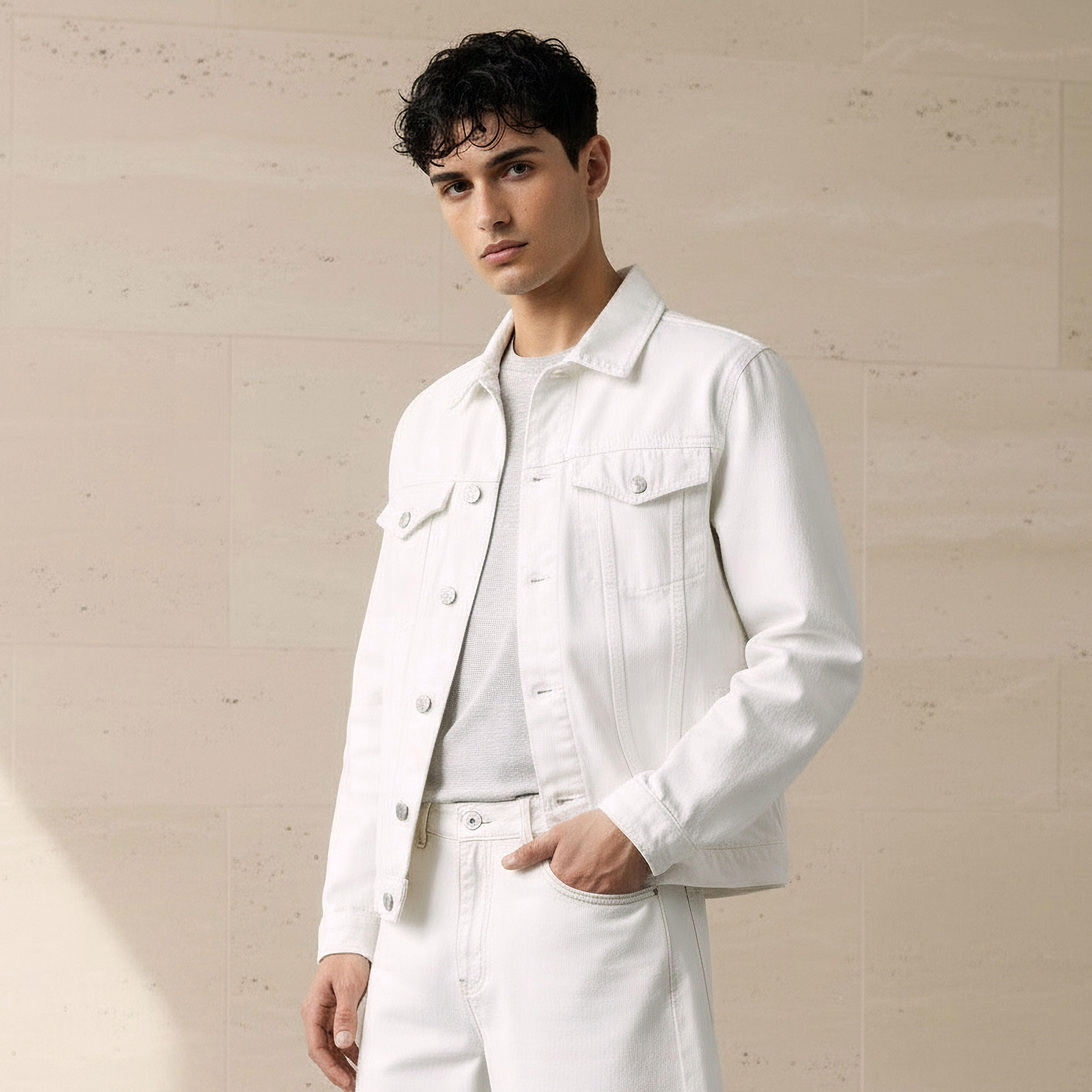 جاكيت دينم بقصة عادية وجيب بطيّة للرجال من آيكونيك-men-clothing-jacketsandblazers-jackets-image-4
