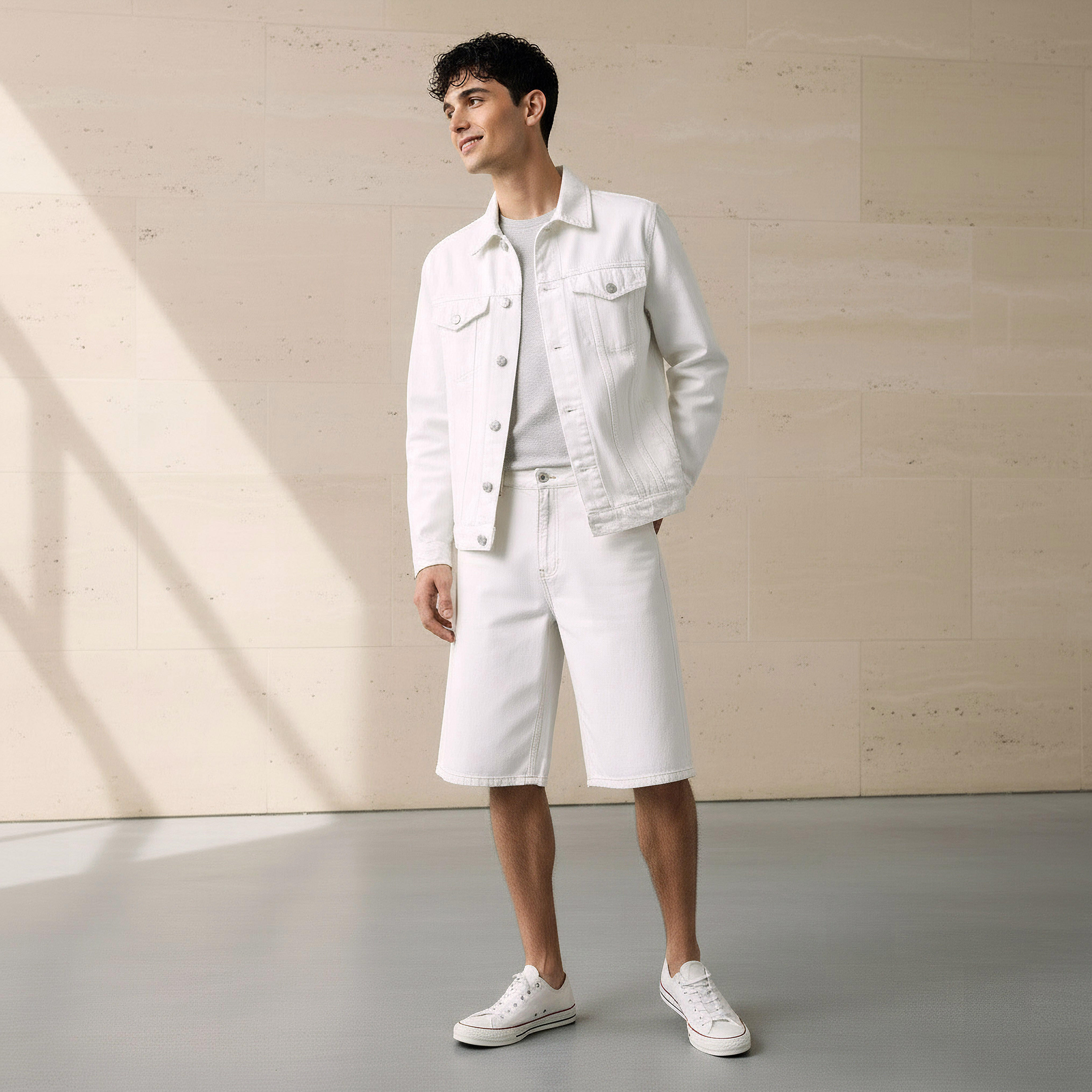 جاكيت دينم بقصة عادية وجيب بطيّة للرجال من آيكونيك-men-clothing-jacketsandblazers-jackets-image-2