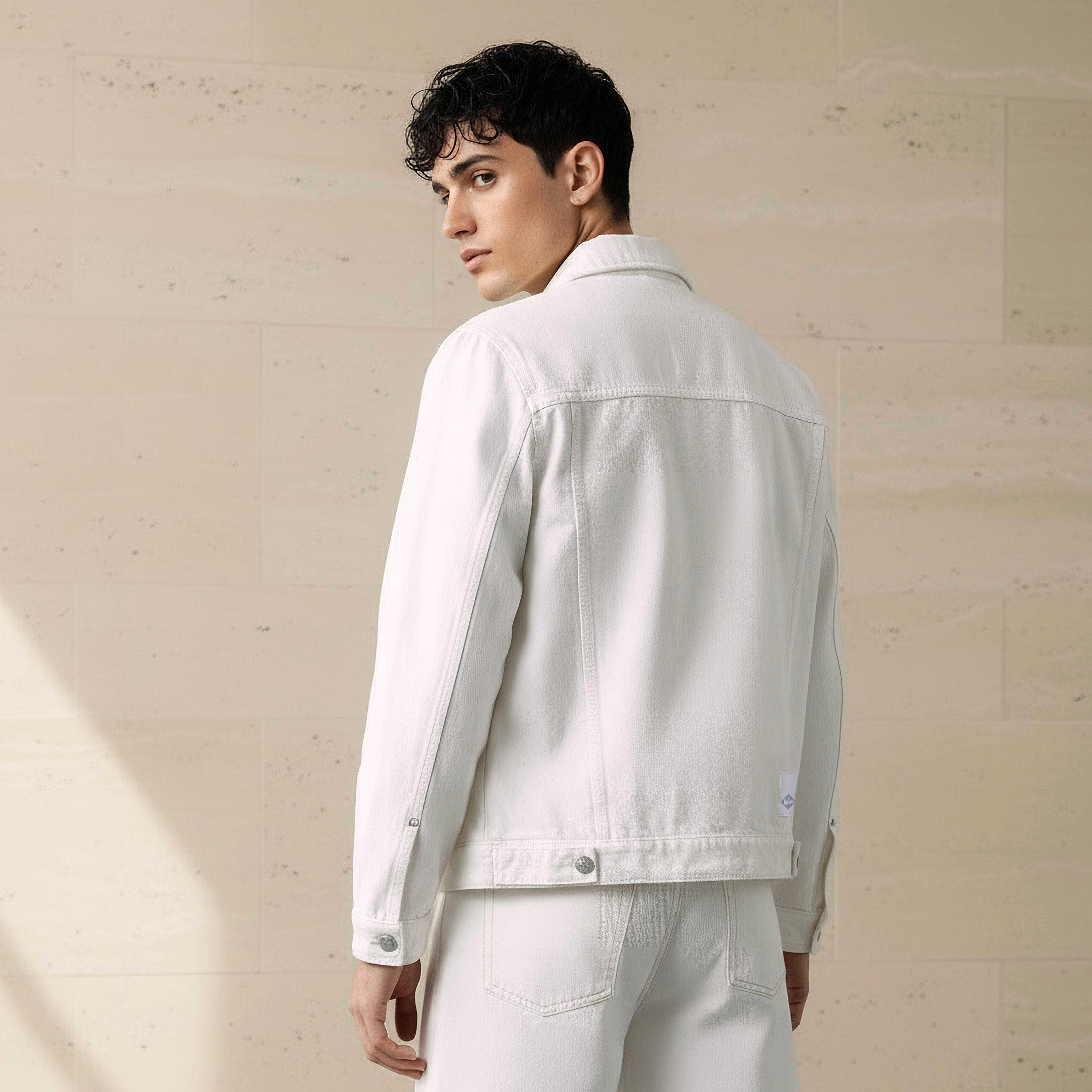 جاكيت دينم بقصة عادية وجيب بطيّة للرجال من آيكونيك-men-clothing-jacketsandblazers-jackets-image-1