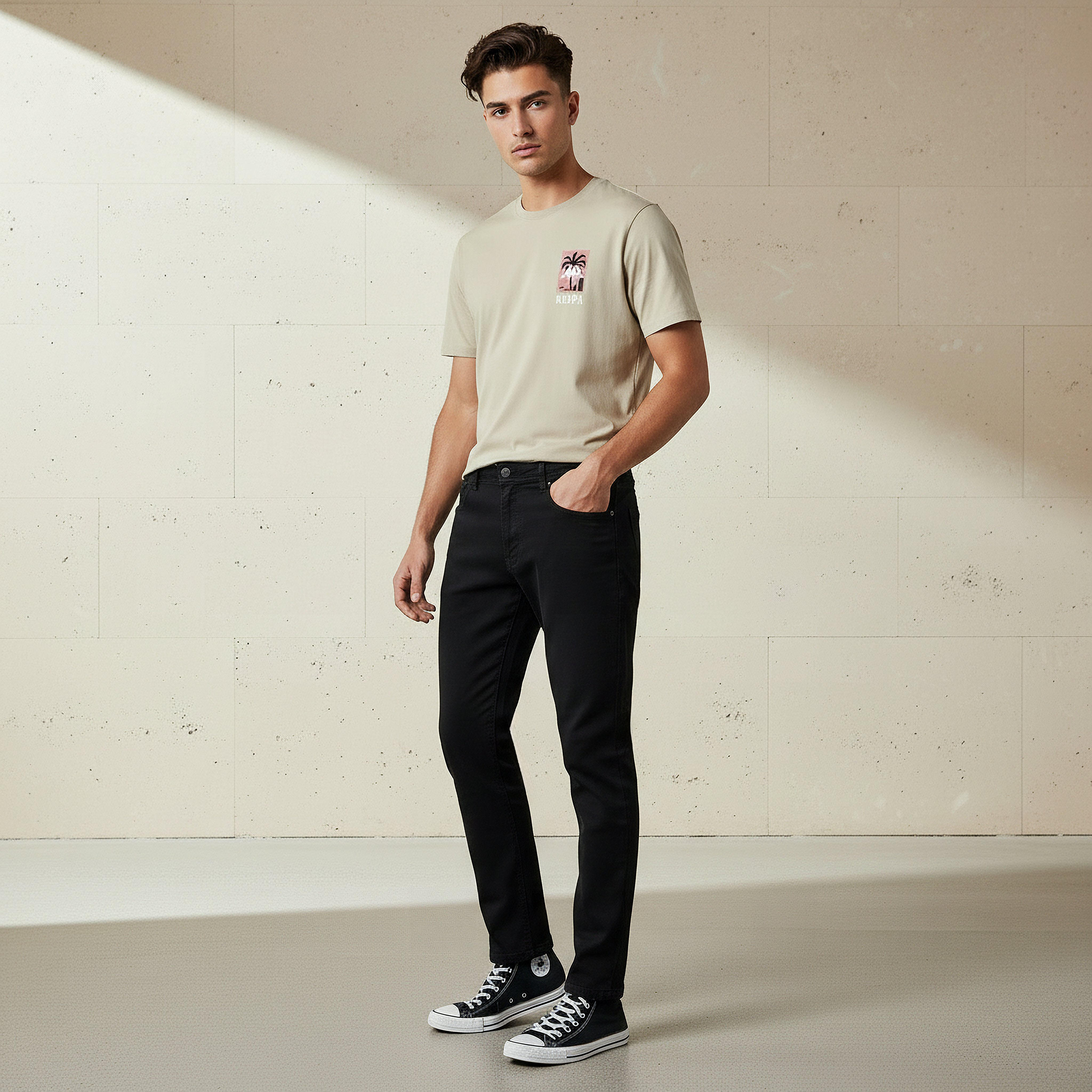 بنطلون جينز بقصّة سليم وخصر متوسط الارتفاع للرجال من لي كوبر-men-clothing-bottoms-jeans-image-2