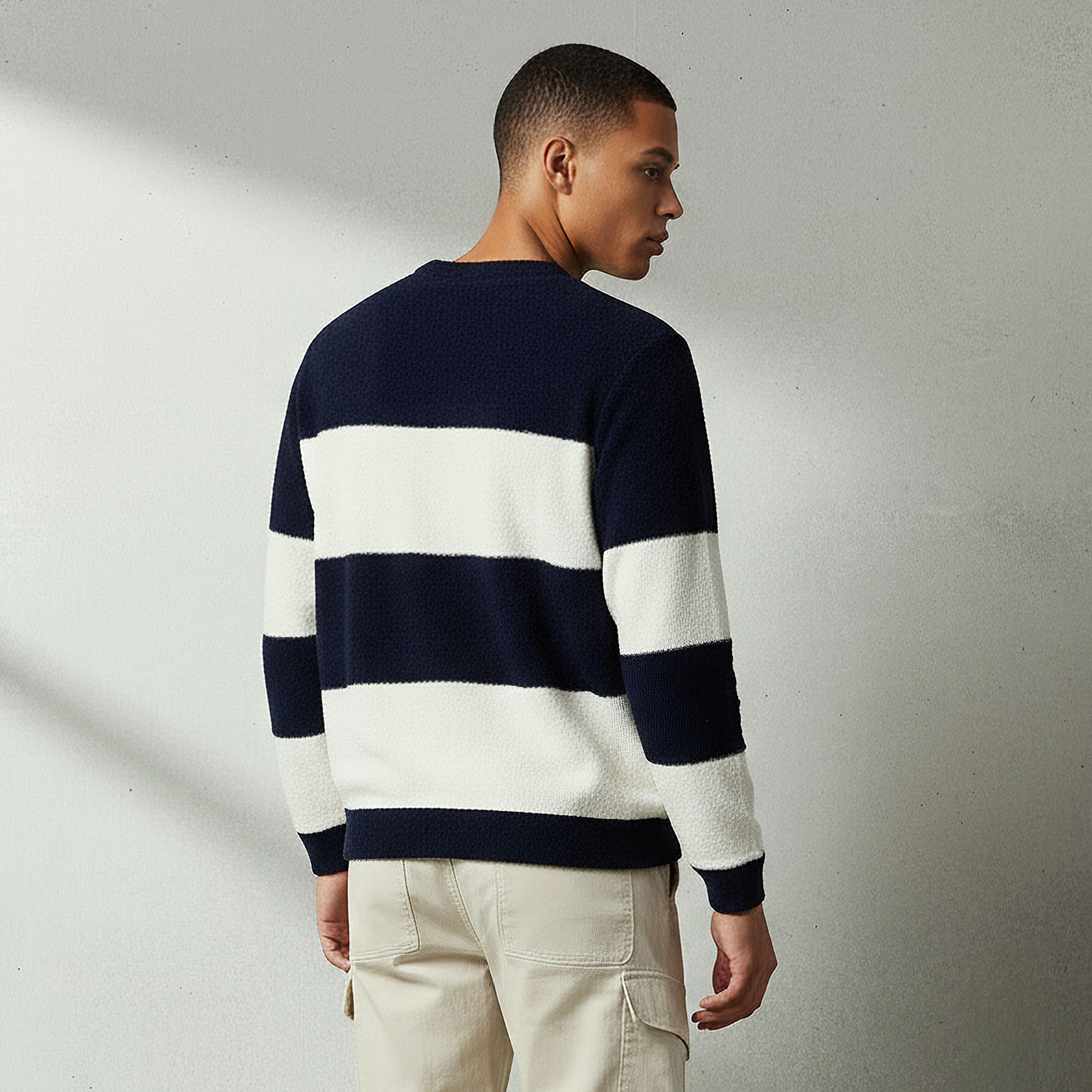 Lee Copper Men Regular Fit Striped Sweater-men-winterwear-hoodiesandsweatshirts-image-3