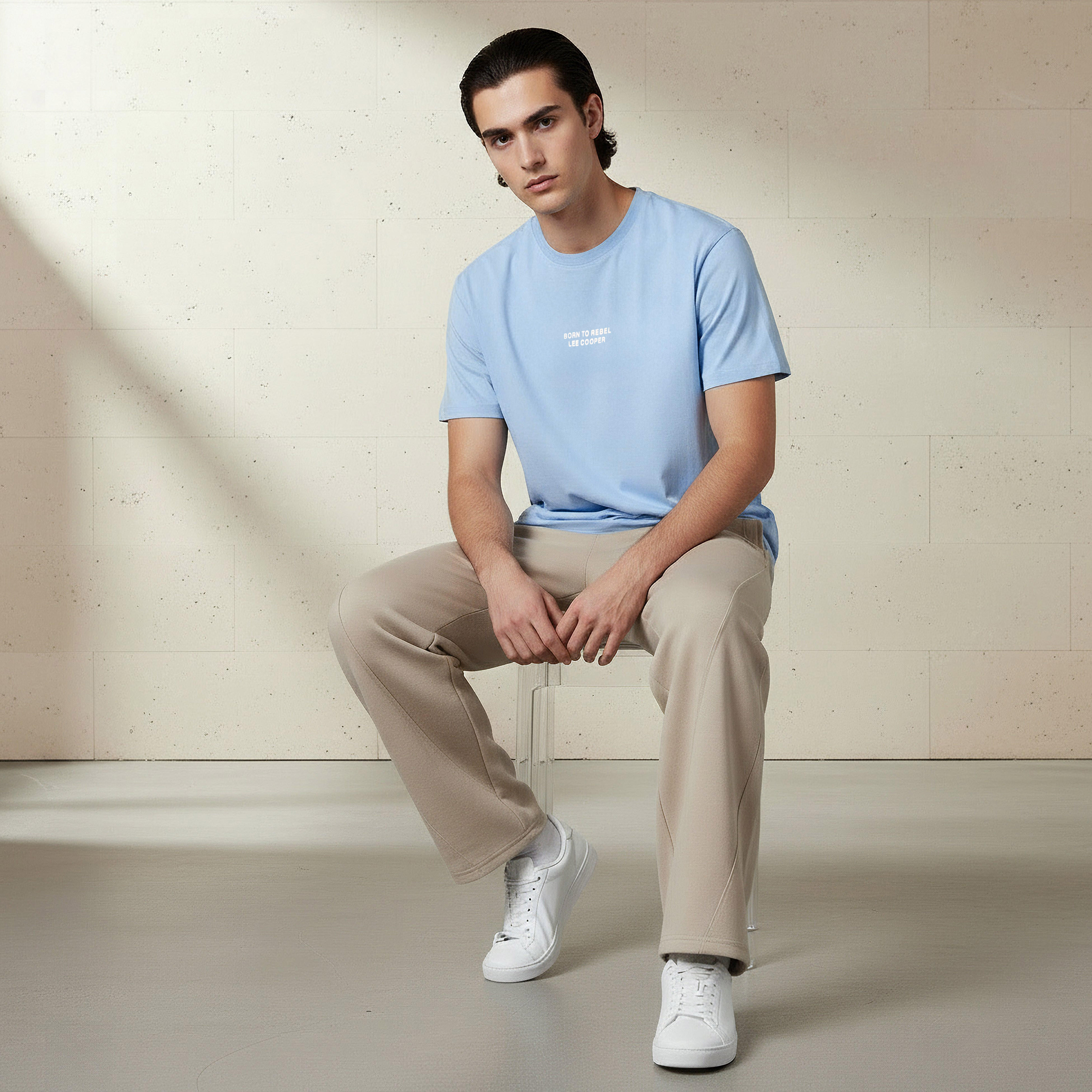 Lee Cooper Men Regular Fit Crew Neck Short Sleeve Printed T-shirt-men-clothing-tshirtsandpolos-tshirts-image-1