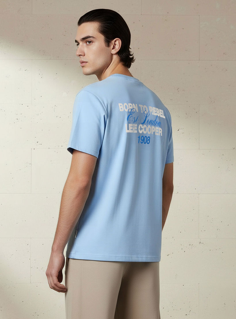 Lee Cooper Men Regular Fit Crew Neck Short Sleeve Printed T-shirt-men-clothing-tshirtsandpolos-tshirts-image-3