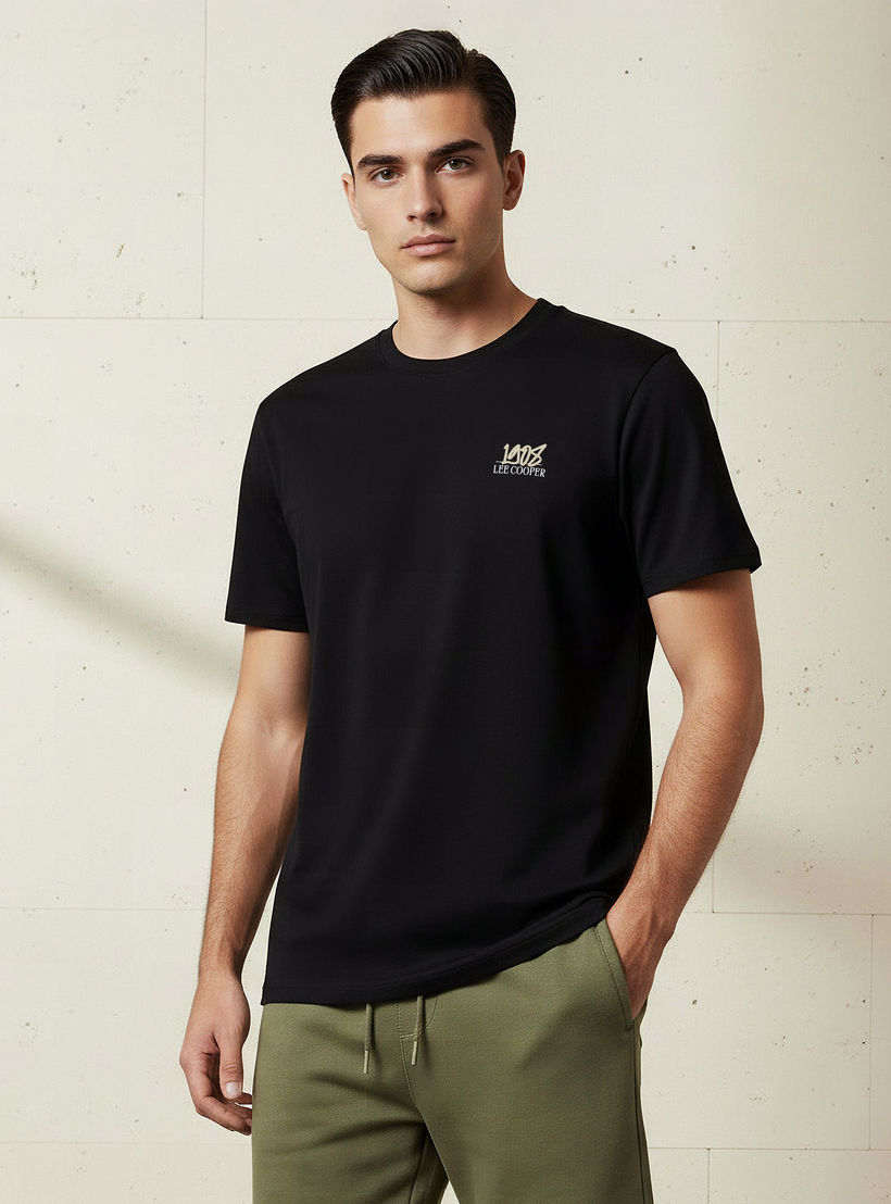 Lee Cooper Men Regular Fit Crew Neck Short Sleeve Printed T-shirt-men-clothing-tshirtsandpolos-tshirts-image-1