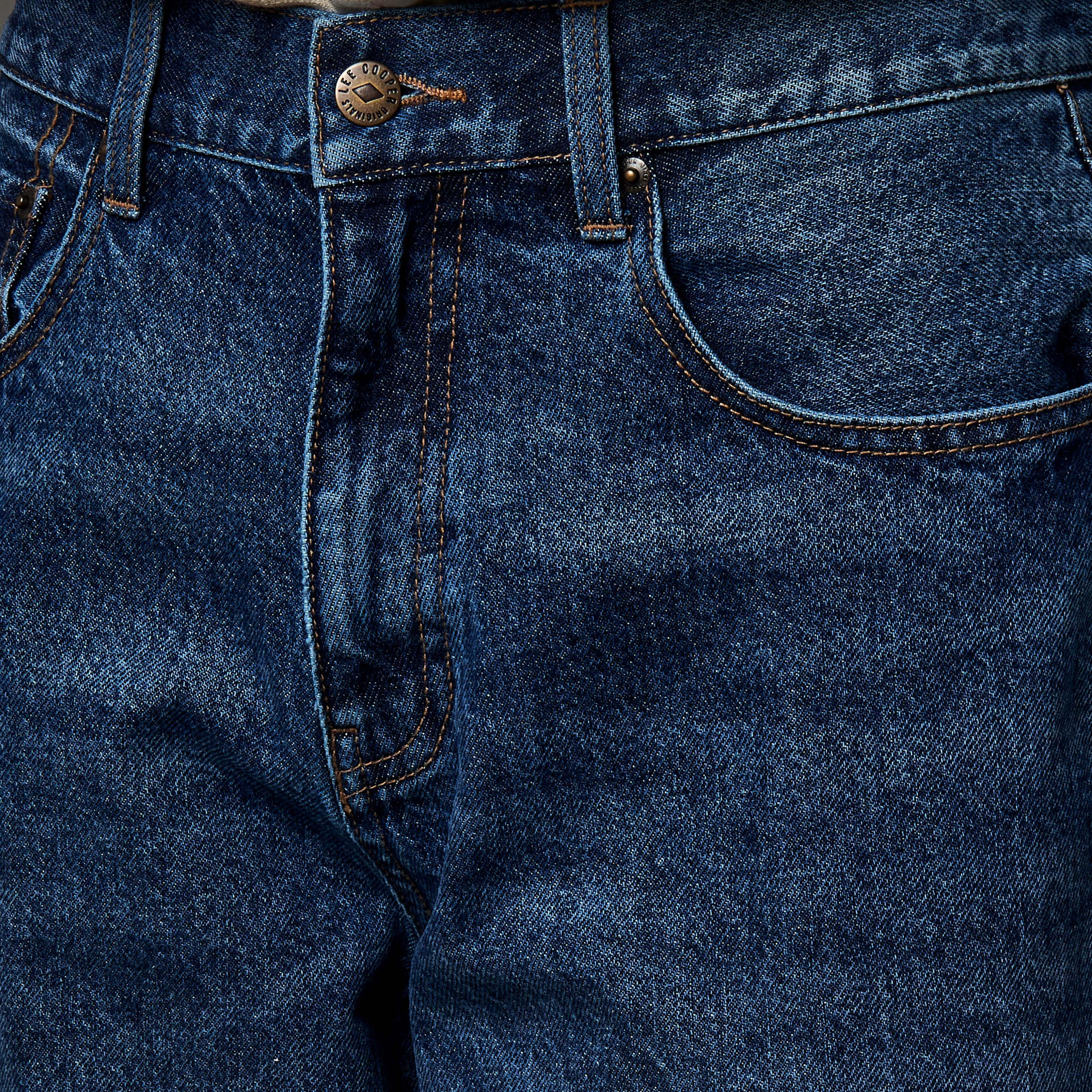 بنطلون جينز مستقيم بخصر متوسط الارتفاع للرجال من لي كوبر-men-clothing-bottoms-jeans-image-2