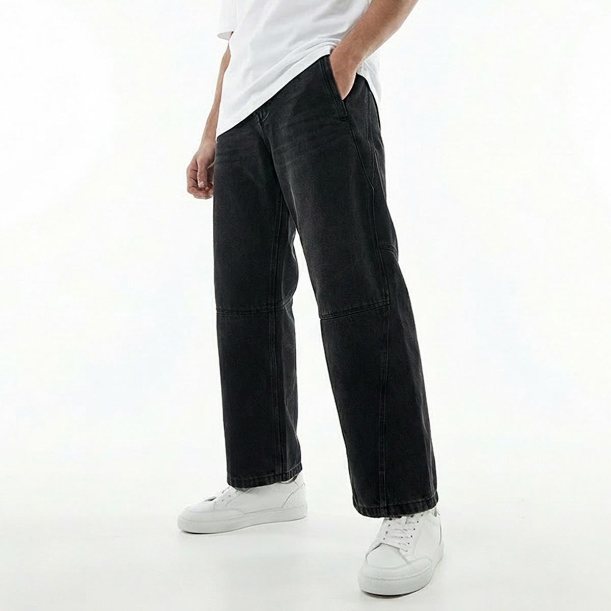 Lee Cooper Men Flared Mid-Rise Panelled Jeans-men-clothing-bottoms-jeans-image-5