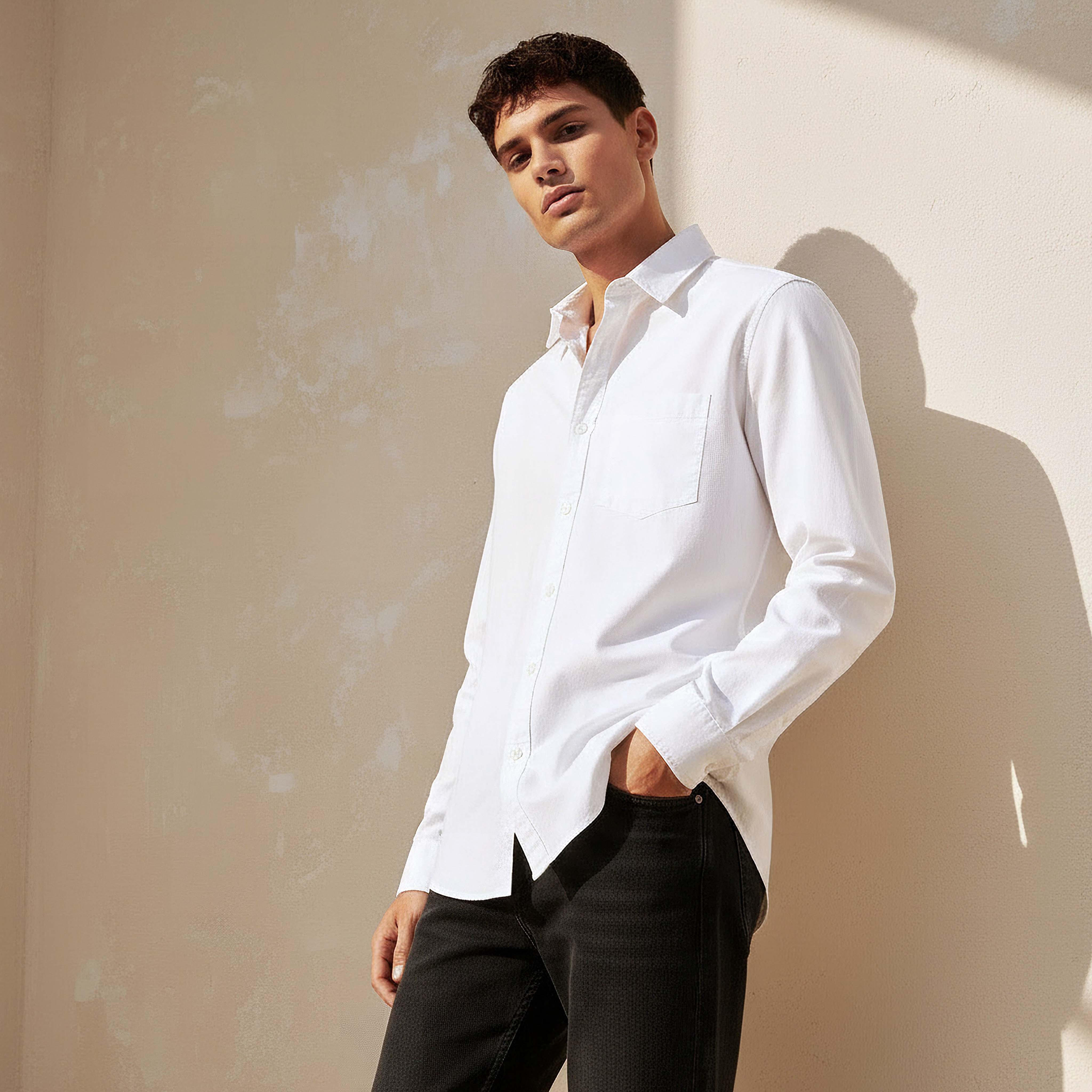 Lee Cooper Men Regular Fit Collar Long Sleeves Shirt-PROMO_SP_SA_2FOR149_110625-image-1