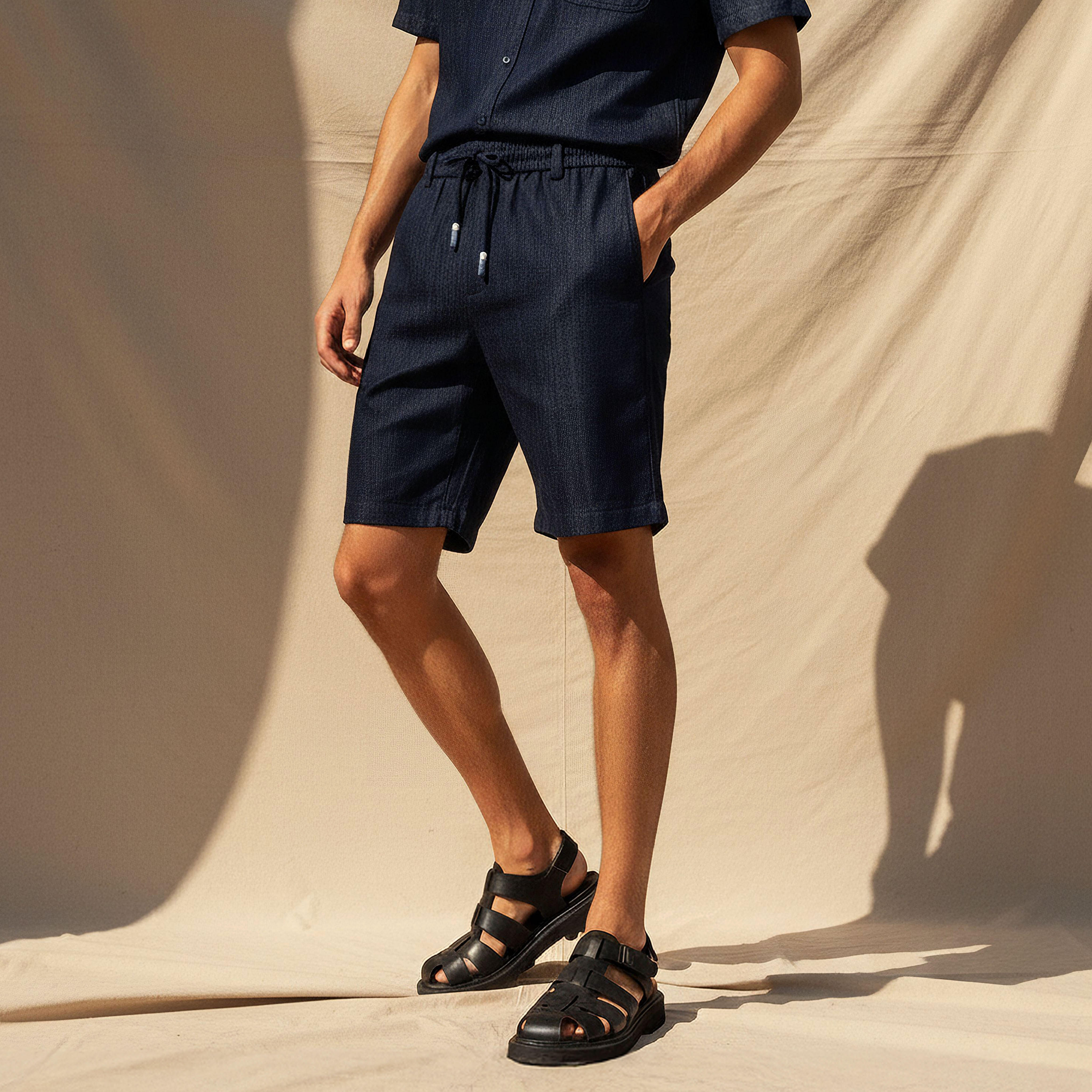 Lee Cooper Men Denim Shorts Cotton-men-clothing-bottoms-shorts-image-1