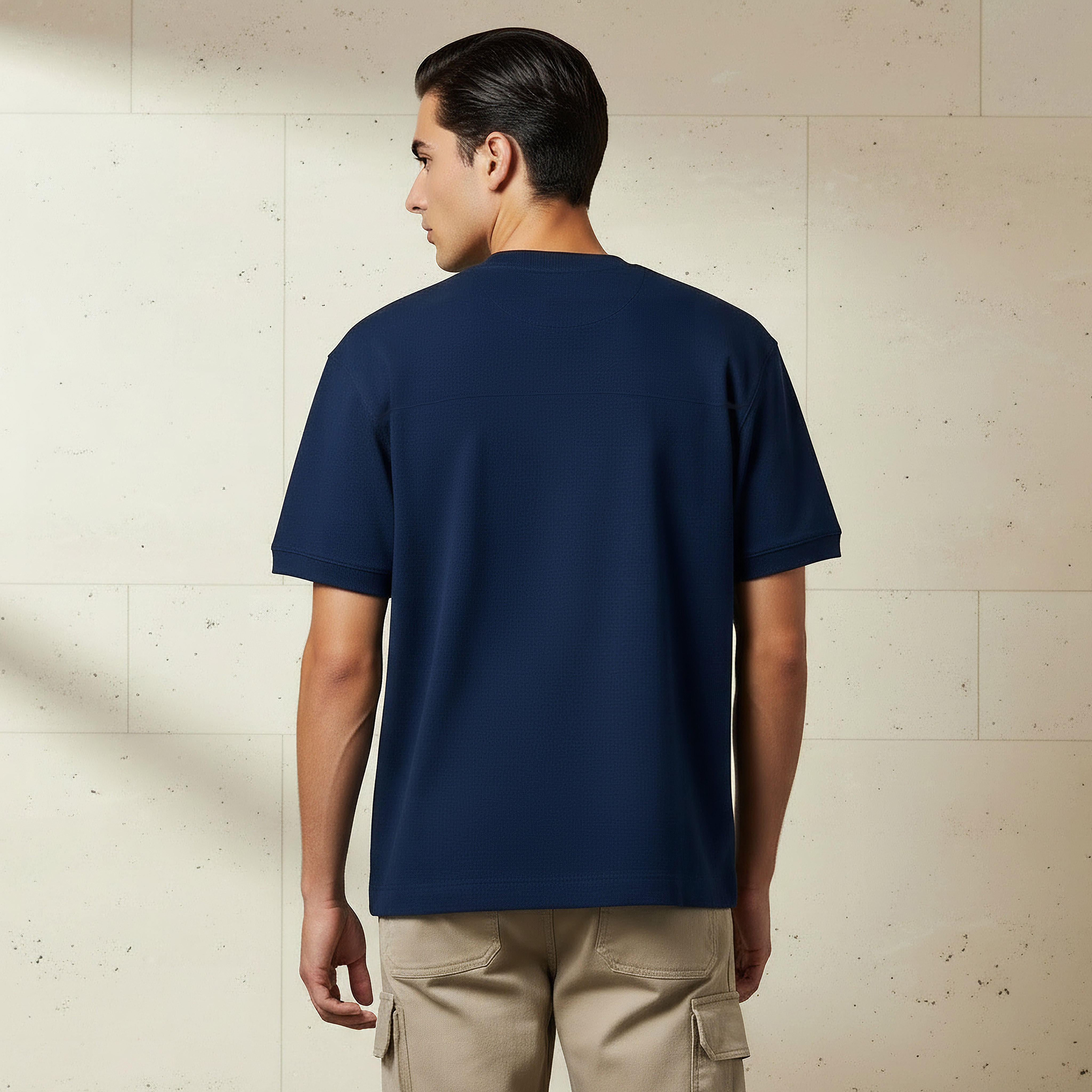 Lee Cooper Men Regular Fit Crew Neck Short Sleeves Embroidered T-shirt-men-clothing-tshirtsandpolos-tshirts-image-4
