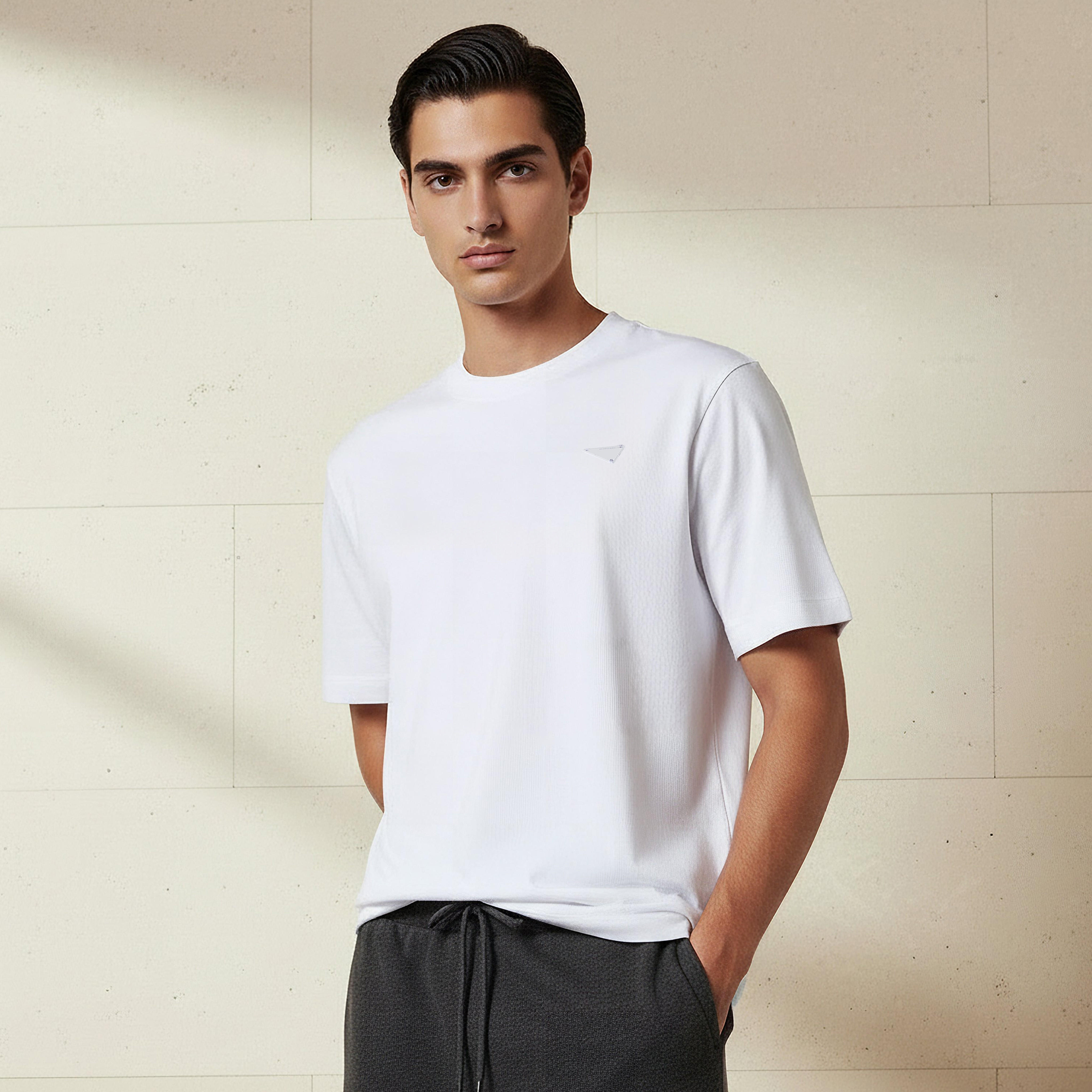 Lee Cooper Men Regular Fit Crew Neck Short Sleeves Badge Detail T-shirt-men-clothing-tshirtsandpolos-tshirts-image-1