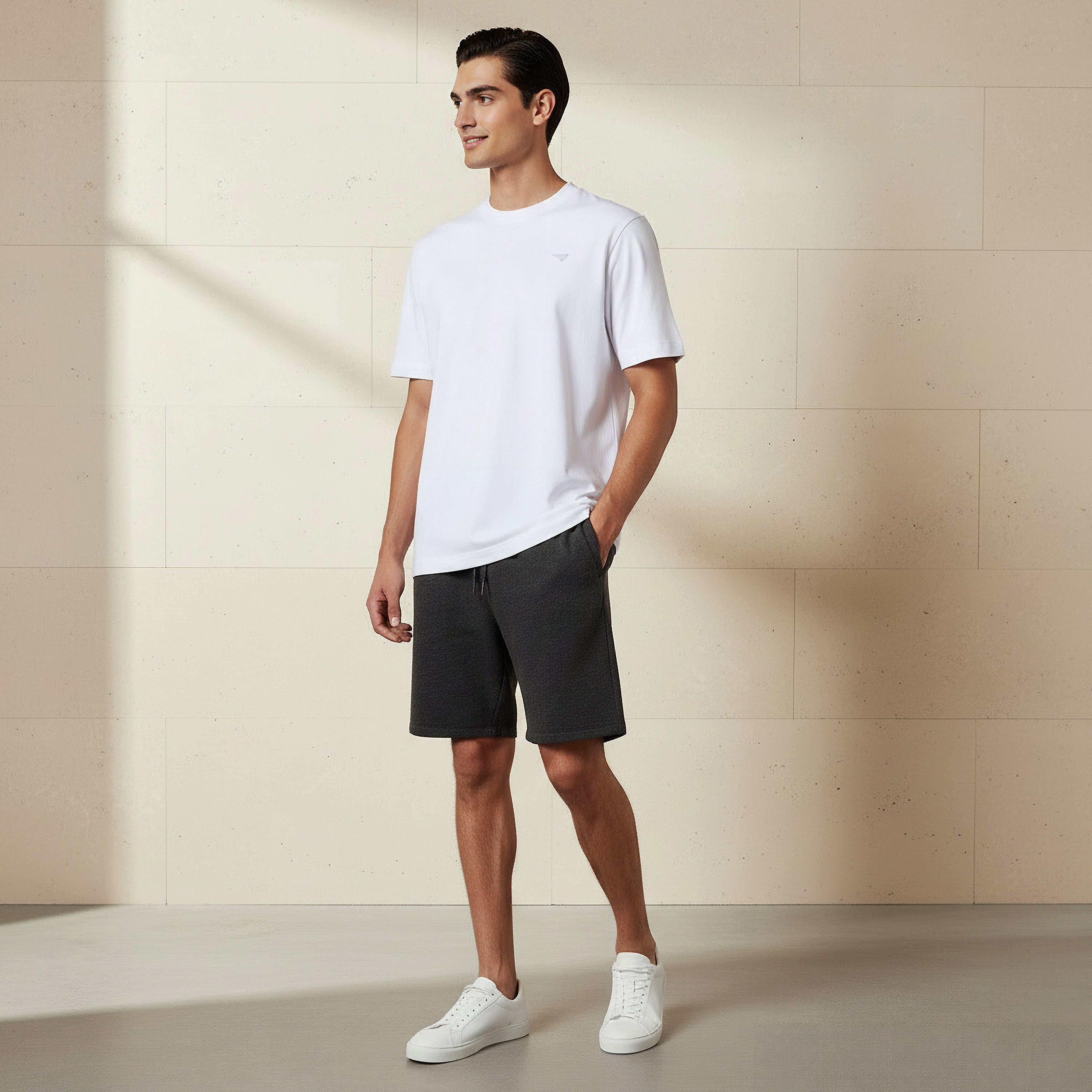Lee Cooper Men Regular Fit Crew Neck Short Sleeves Badge Detail T-shirt-men-clothing-tshirtsandpolos-tshirts-image-2