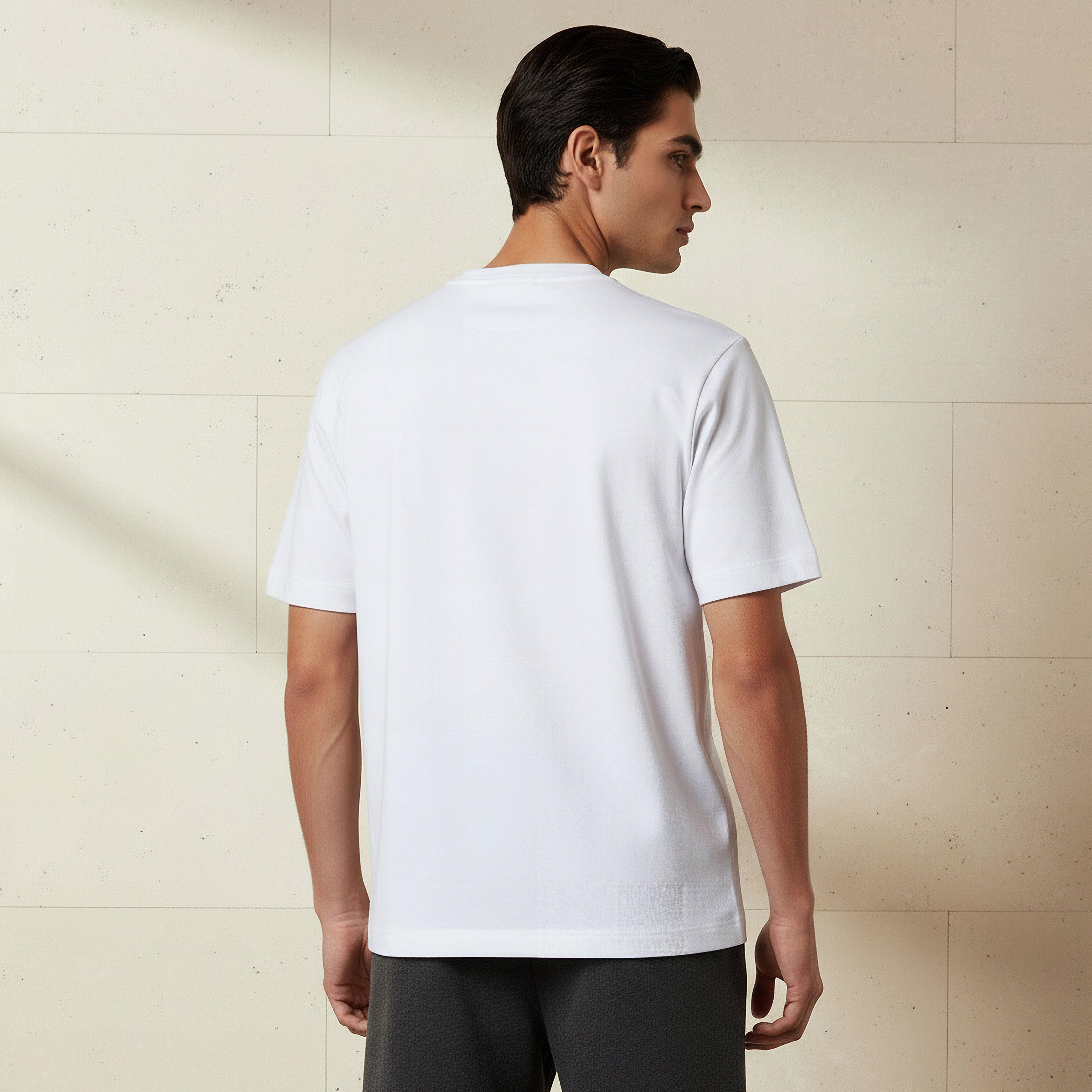 Lee Cooper Men Regular Fit Crew Neck Short Sleeves Badge Detail T-shirt-men-clothing-tshirtsandpolos-tshirts-image-3