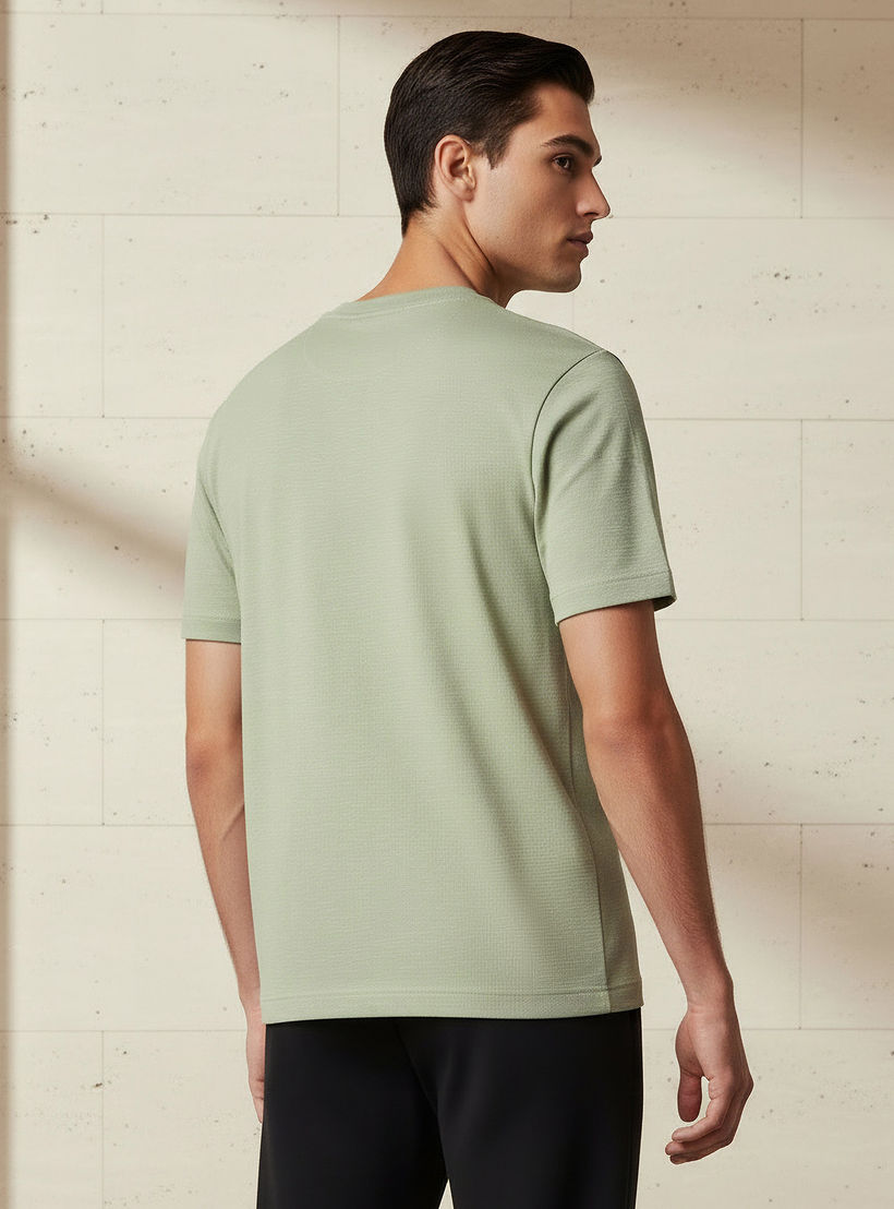 Lee Cooper Men Regular Fit Crew Neck Short Sleeves Badge Detail T-shirt-men-clothing-tshirtsandpolos-tshirts-image-3