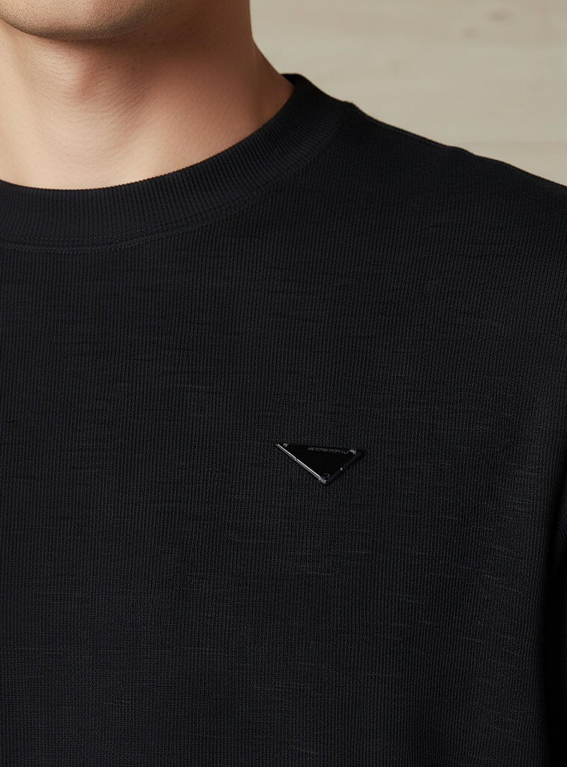 Lee Cooper Men Regular Fit Crew Neck Short Sleeves Badge Detail T-shirt-men-clothing-tshirtsandpolos-tshirts-image-4