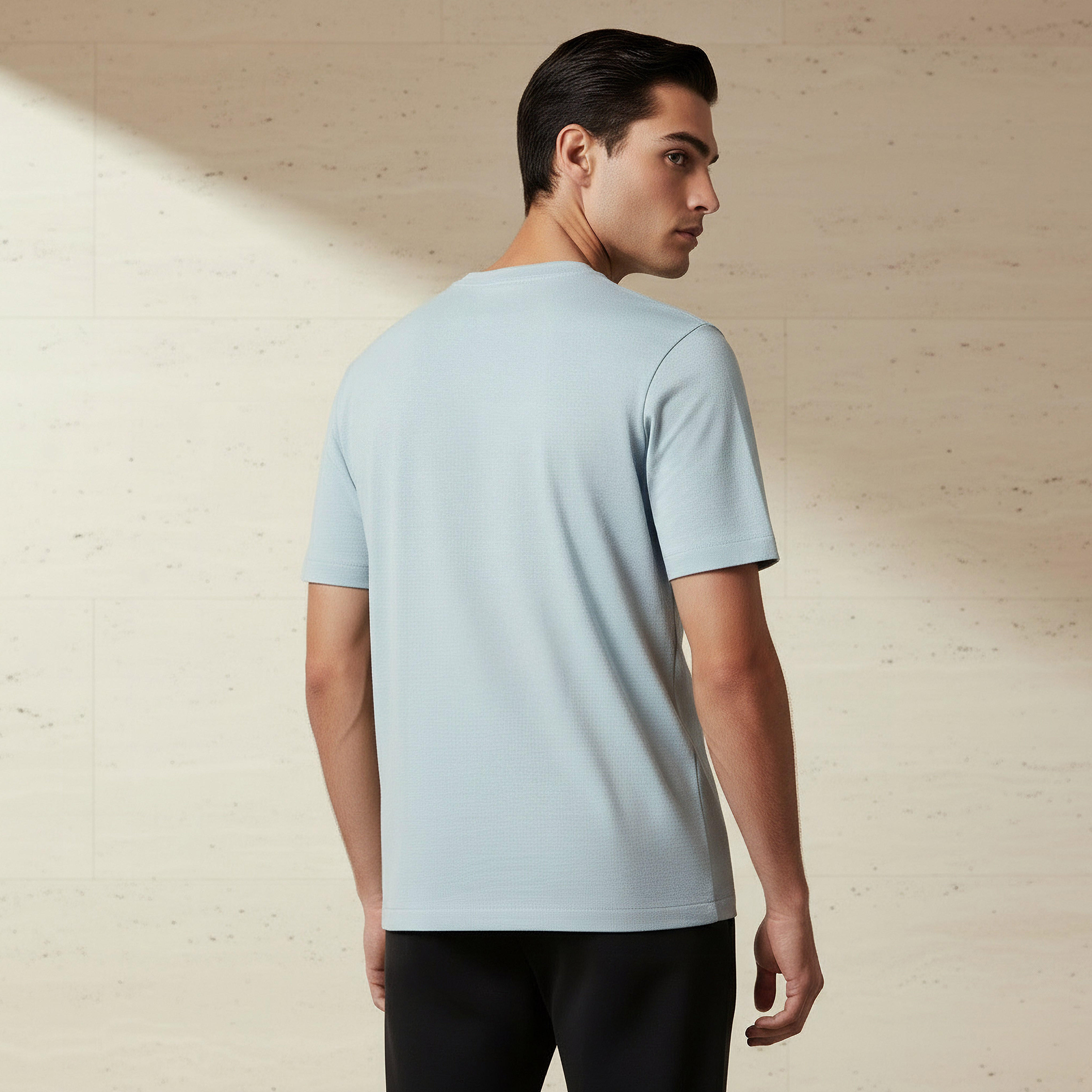 Lee Cooper Men Regular Fit Crew Neck Short Sleeves Badge Detail T-shirt-men-clothing-tshirtsandpolos-tshirts-image-3