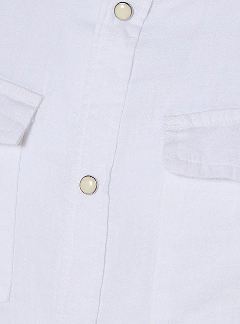 Lee Cooper Men Regular Fit Collared Long Sleeves Linen Shirt-men-clothing-shirts-image-2