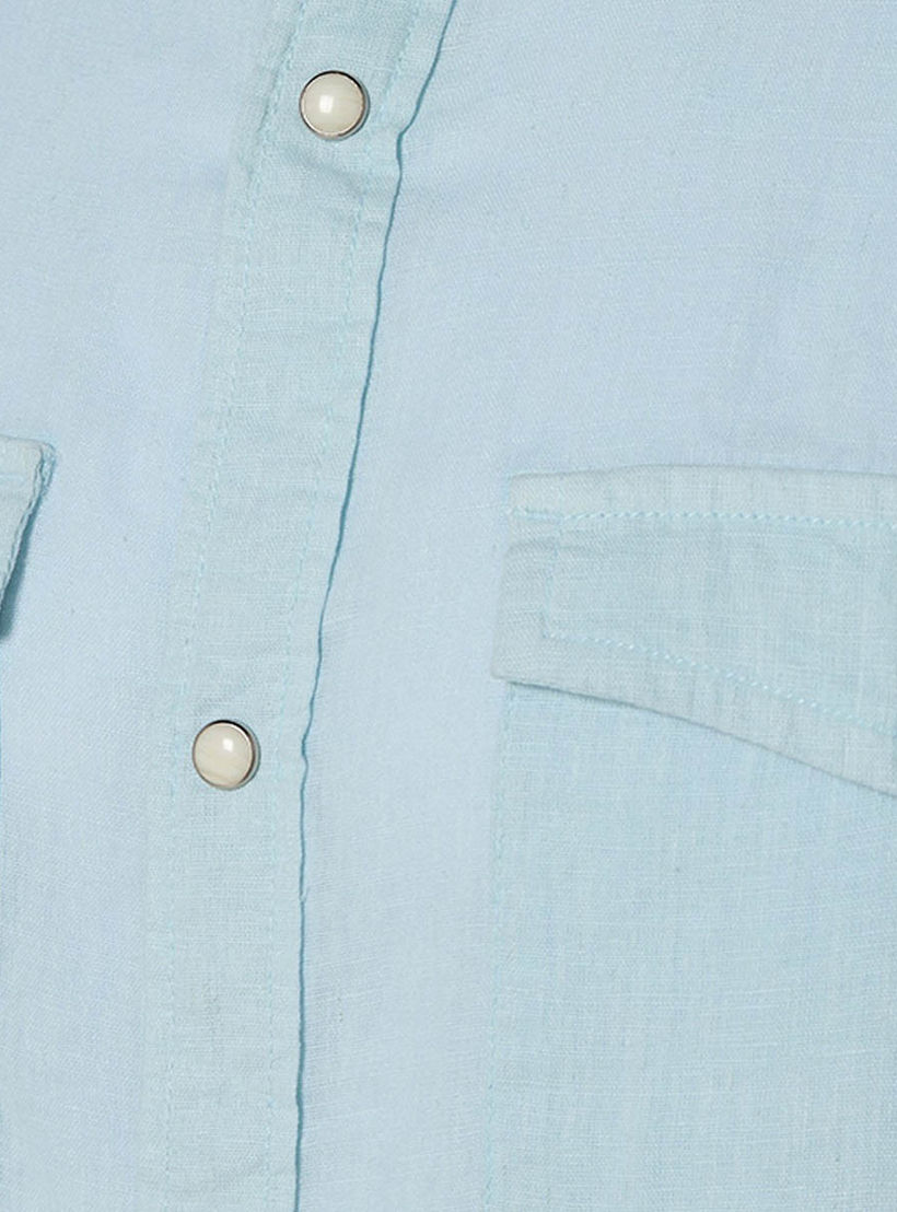 Lee Cooper Men Regular Fit Collared Long Sleeves Linen Shirt-men-clothing-shirts-image-2