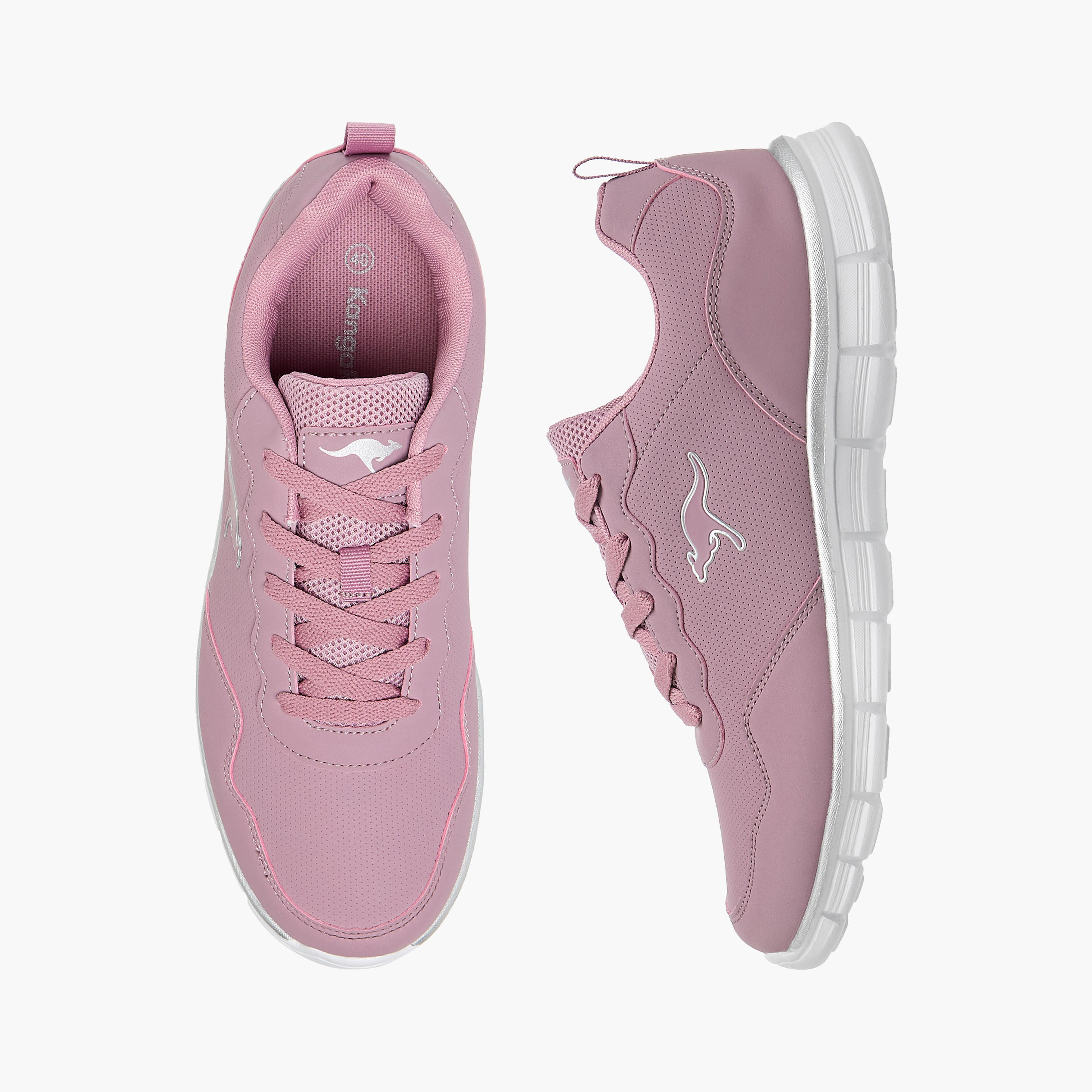 KangaROOS Women's Panelled Lace-Up Sports Shoes-women-shoes-sports-image-1