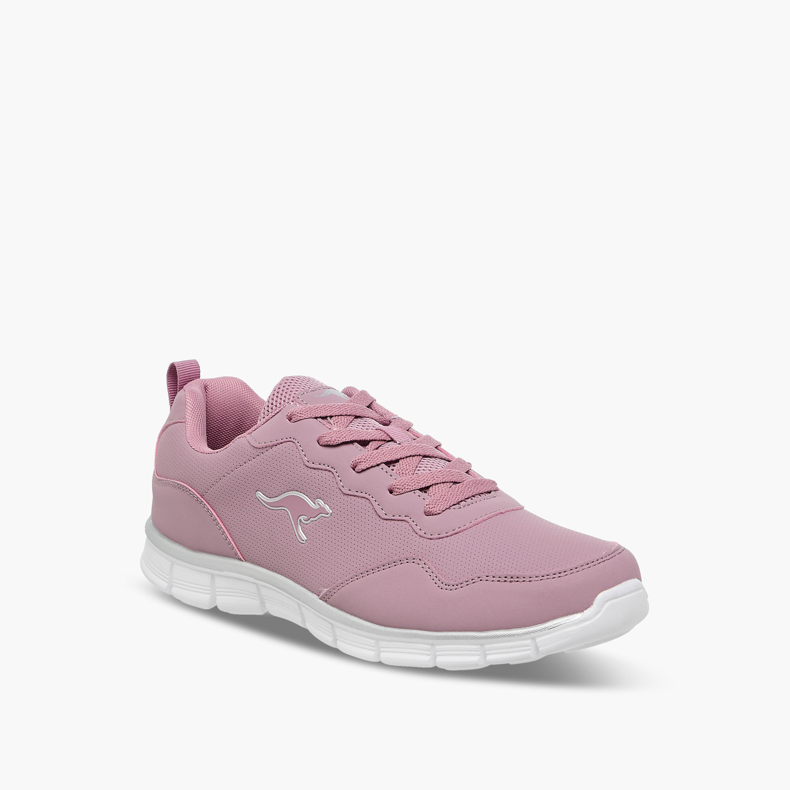 KangaROOS Women's Panelled Lace-Up Sports Shoes-women-shoes-sports-image-2