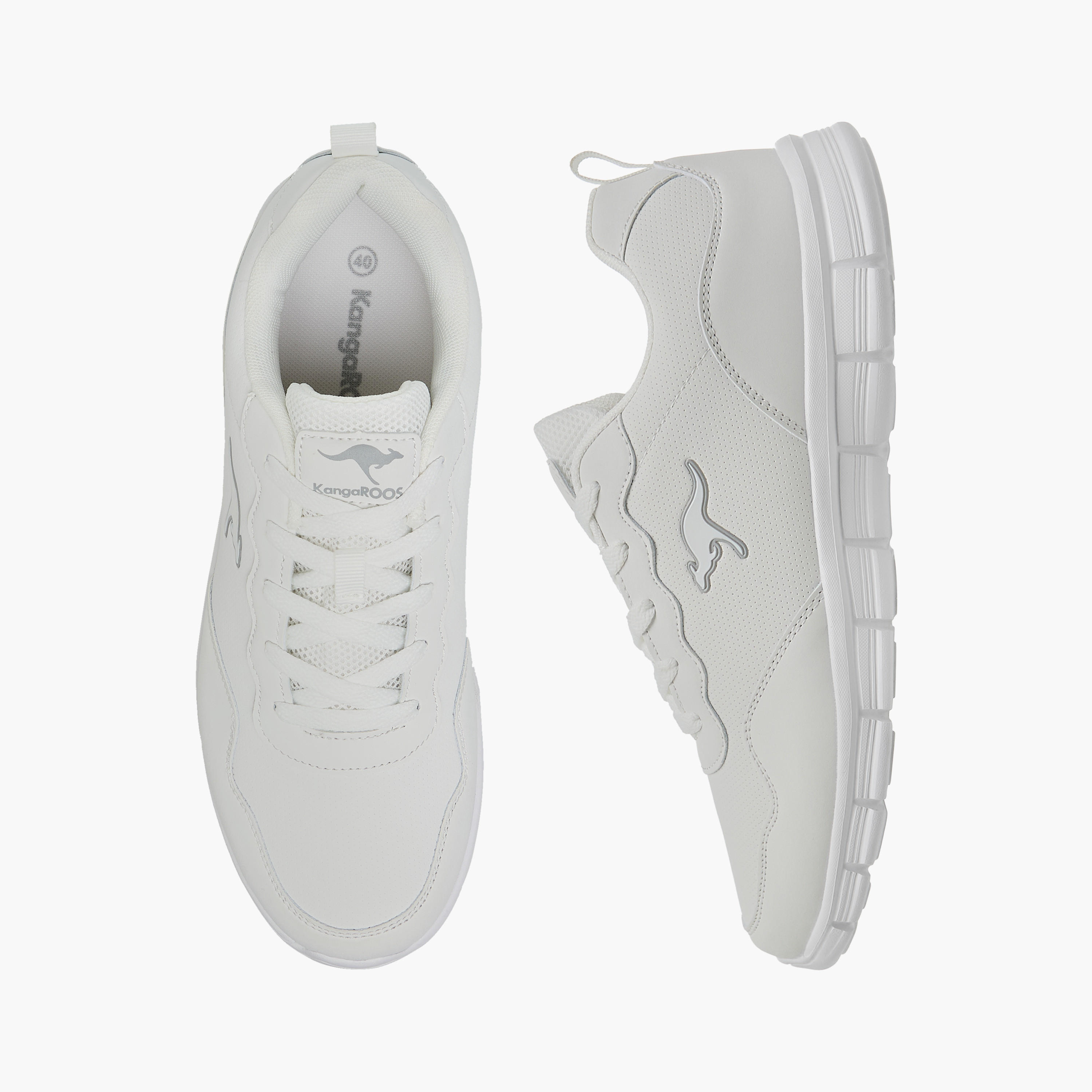 KangaROOS Women's Panelled Lace-Up Sports Shoes-women-shoes-sports-image-1
