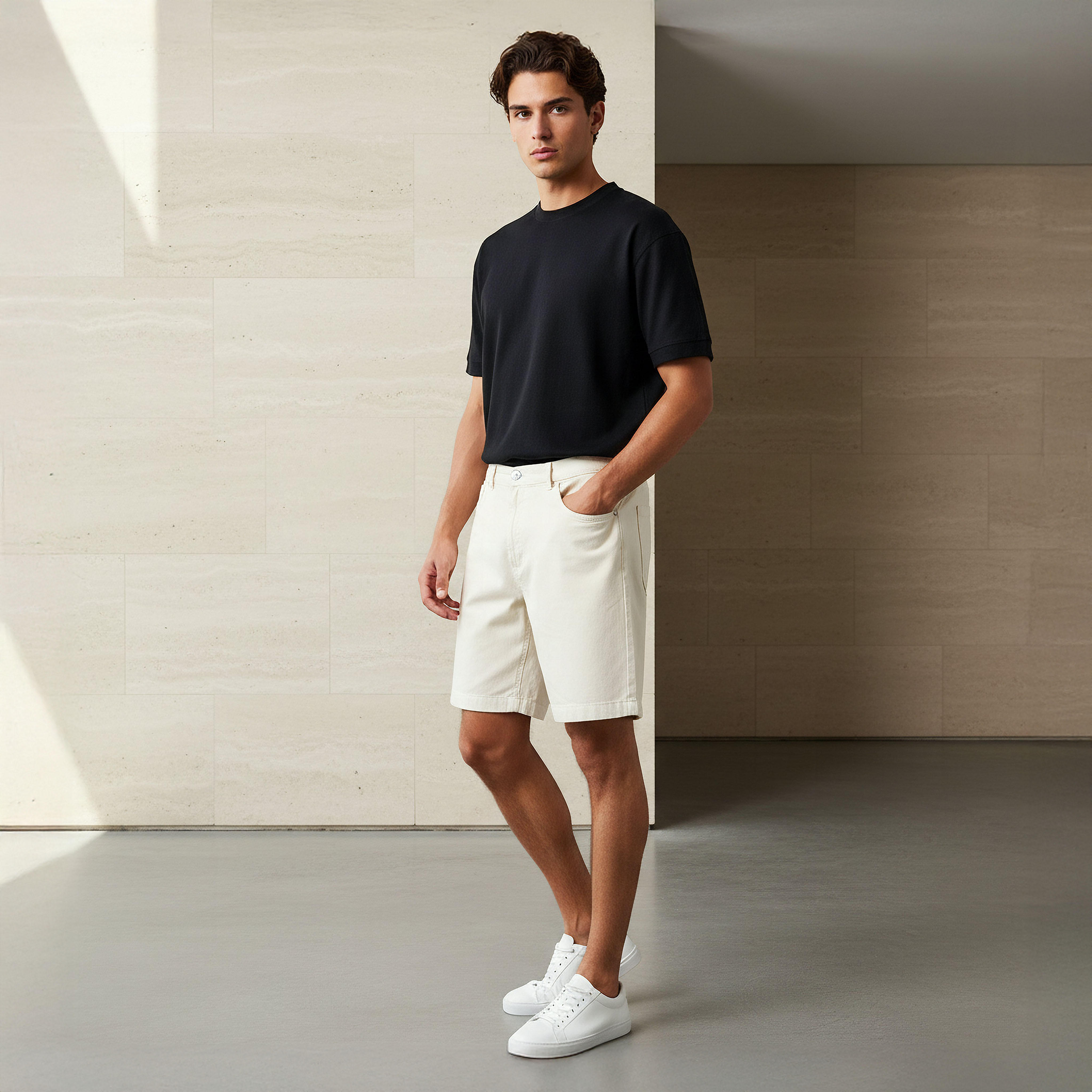 Lee Cooper Ryan Men Regular Fit Shorts Cotton-men-clothing-bottoms-shorts-image-3
