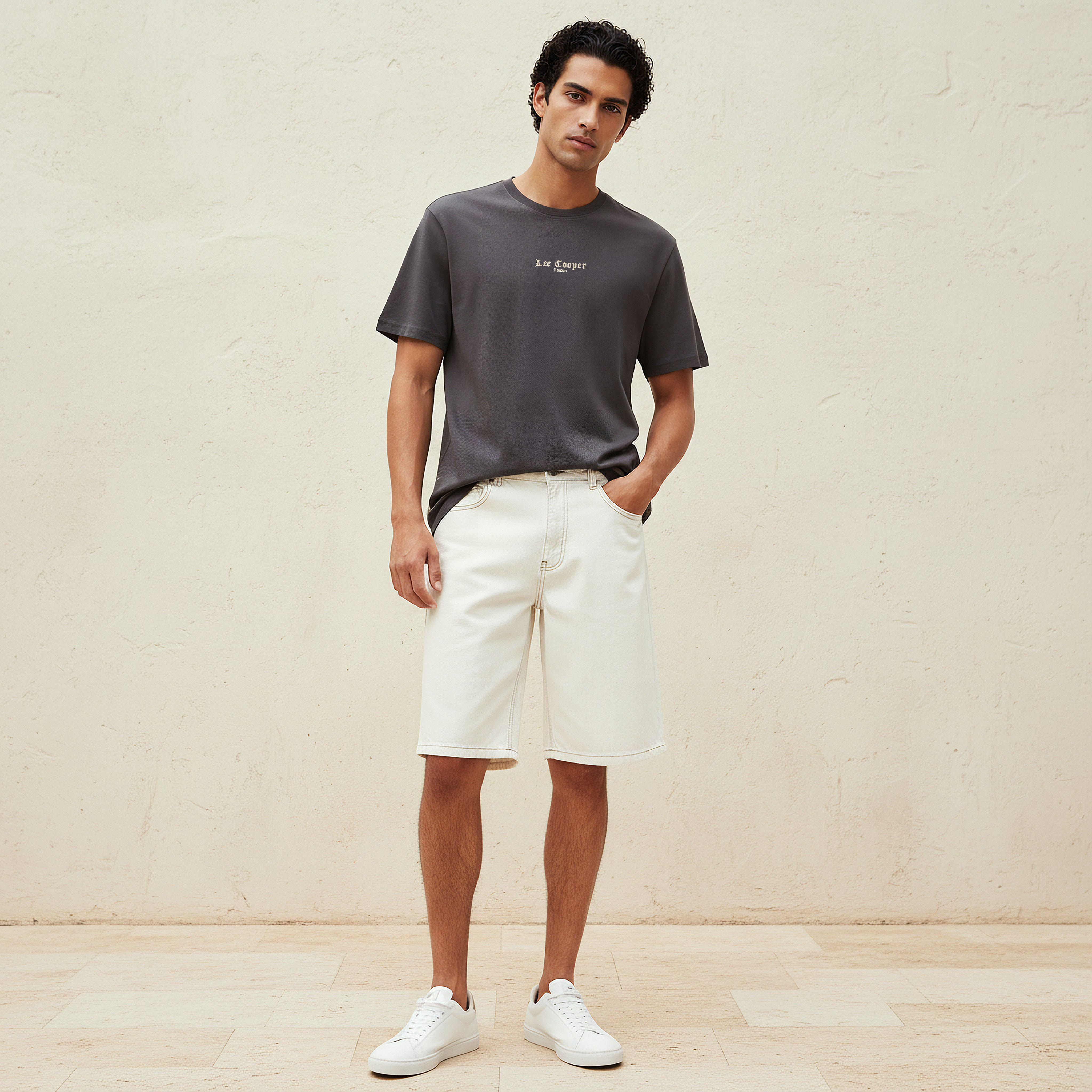 Lee Cooper Men Regular Fit Crew Neck Short Sleeve Logo Print T-shirt-men-clothing-tshirtsandpolos-tshirts-image-4
