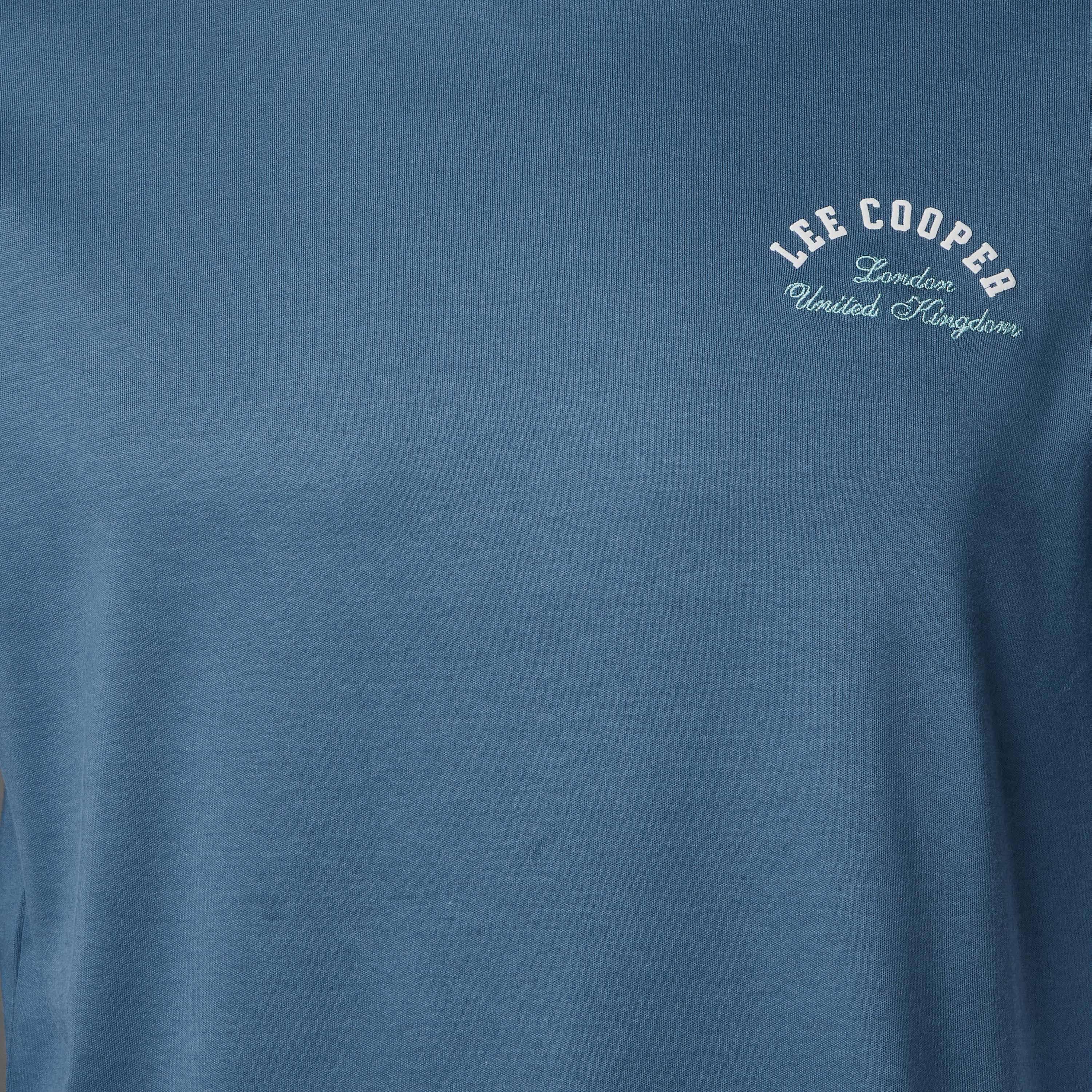 Lee Cooper Men Regular Fit Crew Neck Short Sleeve Logo Print T-shirt-men-clothing-tshirtsandpolos-tshirts-image-2