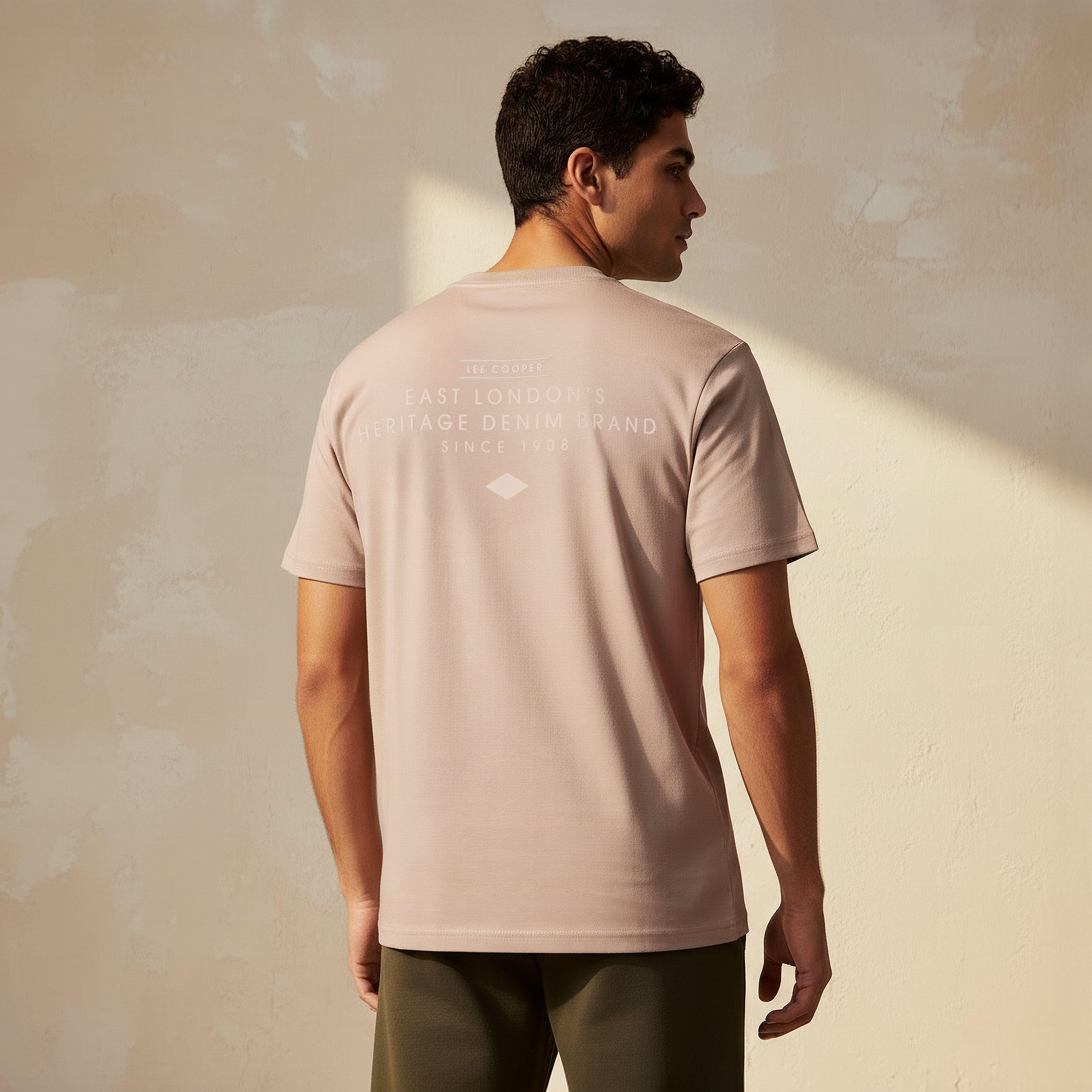 Lee Cooper Men Regular Fit Crew Neck Short Sleeve Logo Print T-shirt-men-clothing-tshirtsandpolos-tshirts-image-1