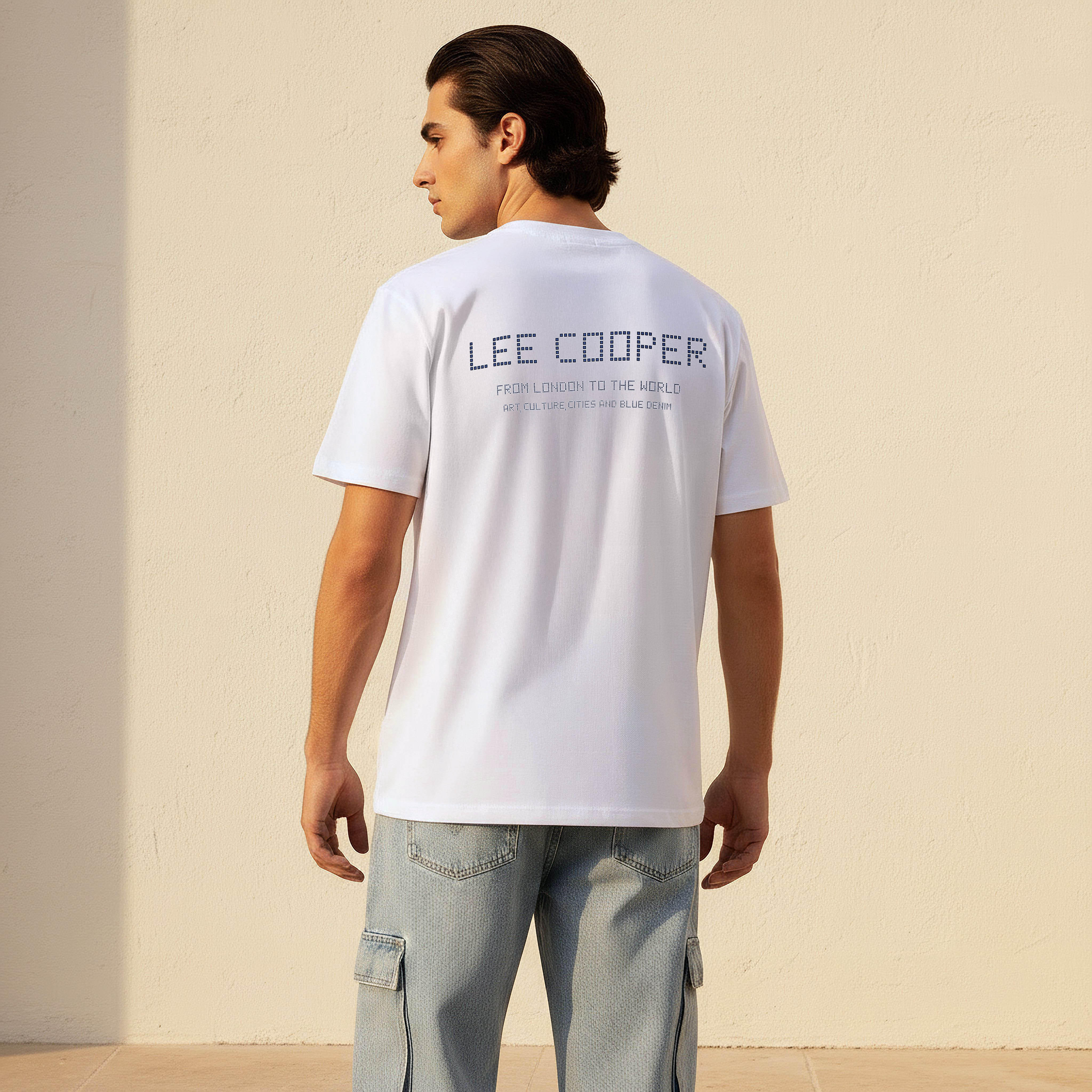 Lee Cooper Men Regular Fit Crew Neck Short Sleeve Logo Print T-shirt-men-clothing-tshirtsandpolos-tshirts-image-1