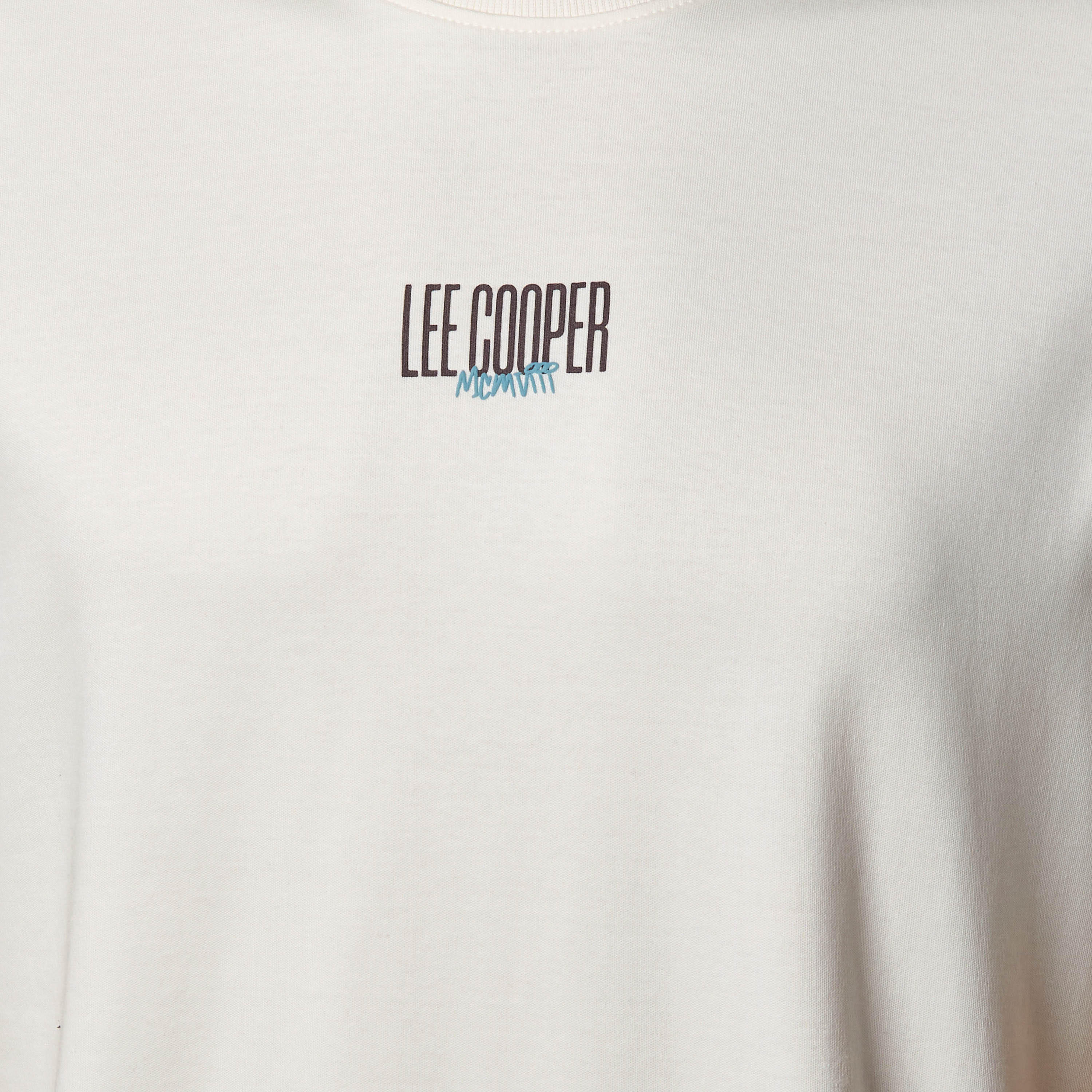 Lee Cooper Men Regular Fit Crew Neck Short Sleeve Logo Print T-shirt-men-clothing-tshirtsandpolos-tshirts-image-2