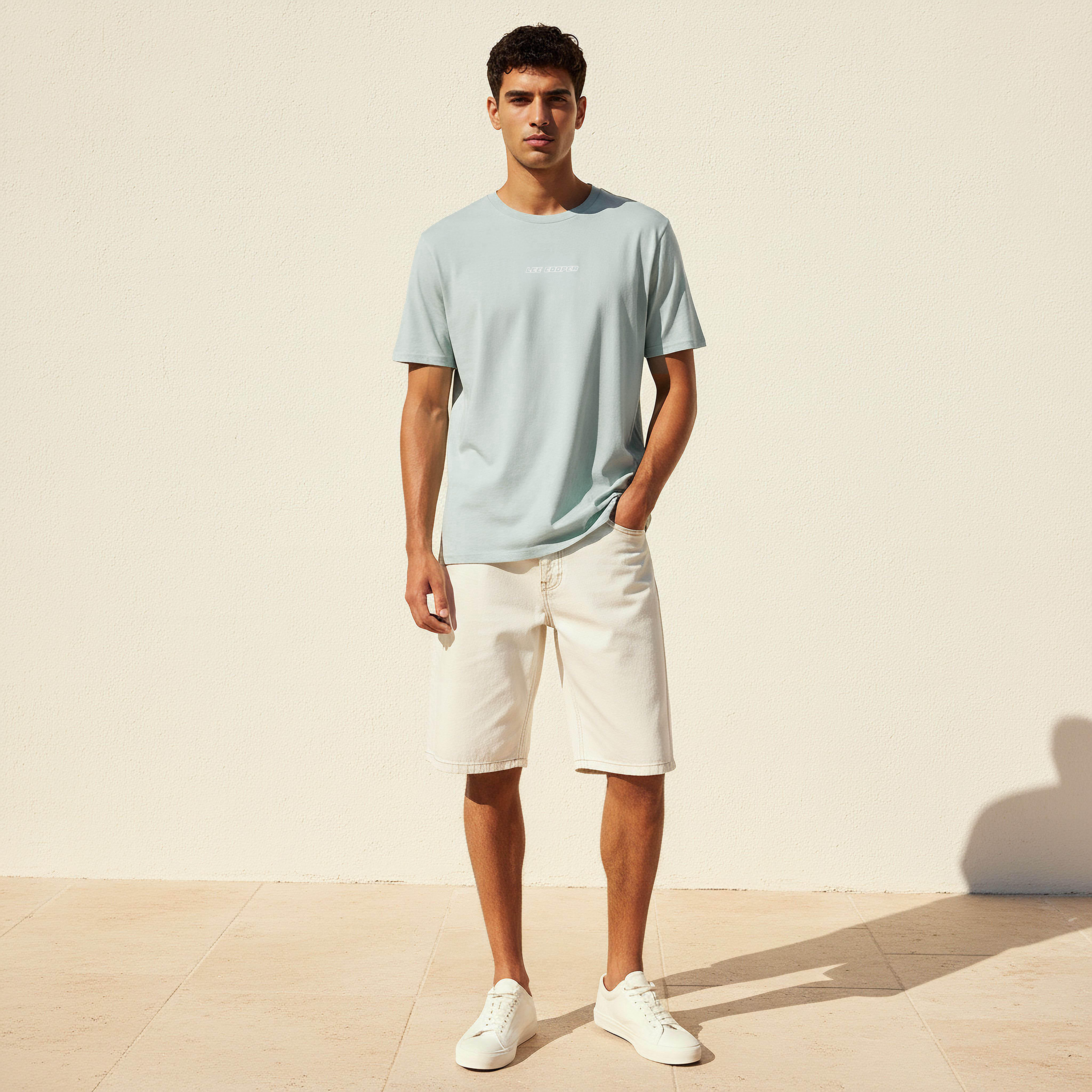 Lee Cooper Men Regular Fit Crew Neck Short Sleeve Logo Print T-shirt-men-clothing-tshirtsandpolos-tshirts-image-4