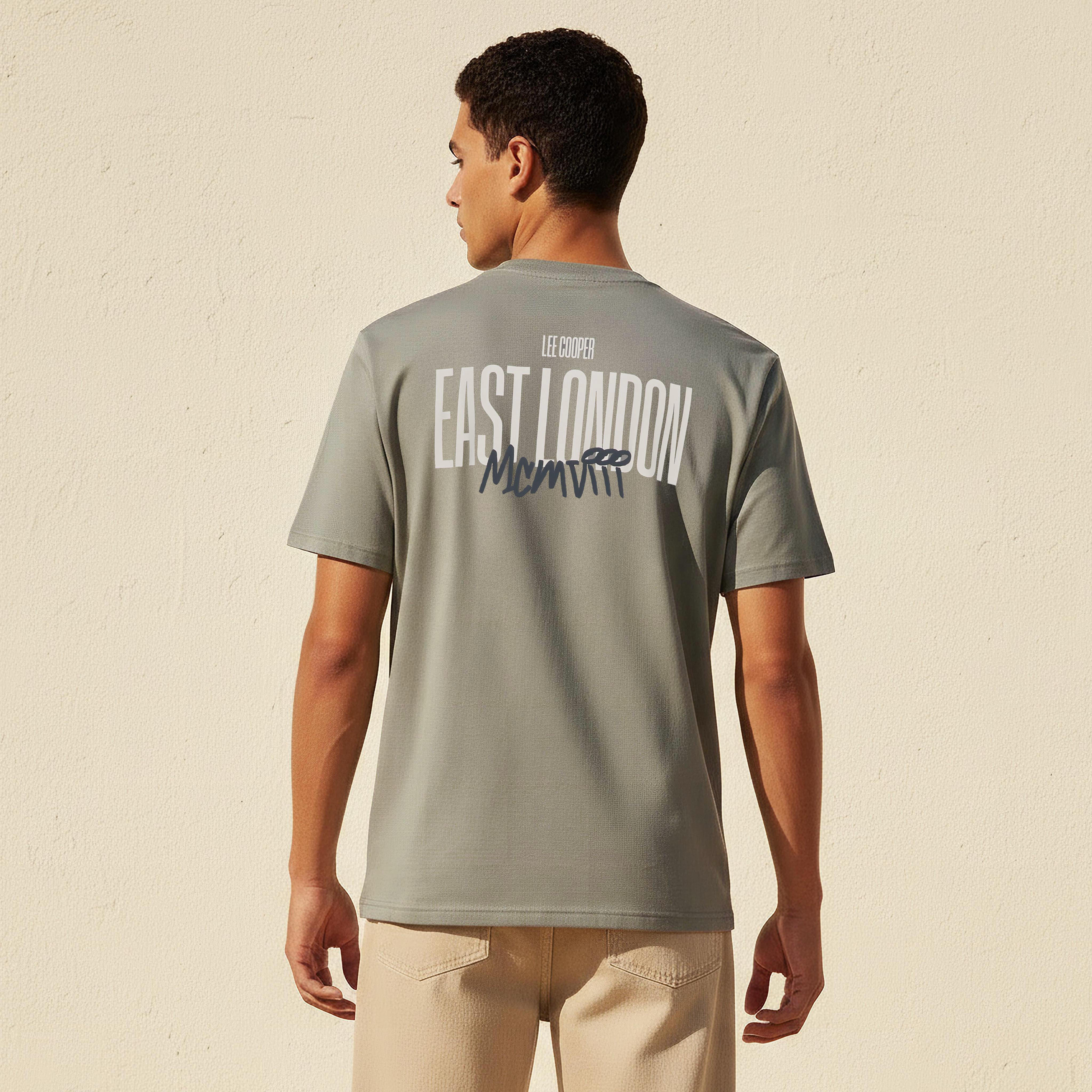 Lee Cooper Men Regular Fit Crew Neck Short Sleeve Logo Print T-shirt-men-clothing-tshirtsandpolos-tshirts-image-1