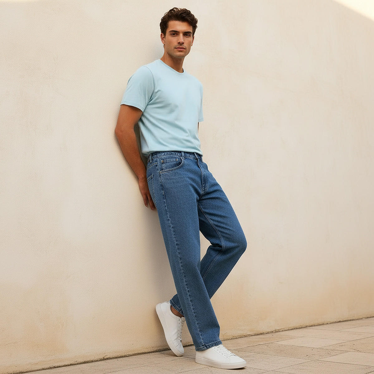 بنطلون جينز بقصة باجي وجيوب للرجال من لي كوبر-men-clothing-bottoms-jeans-image-3