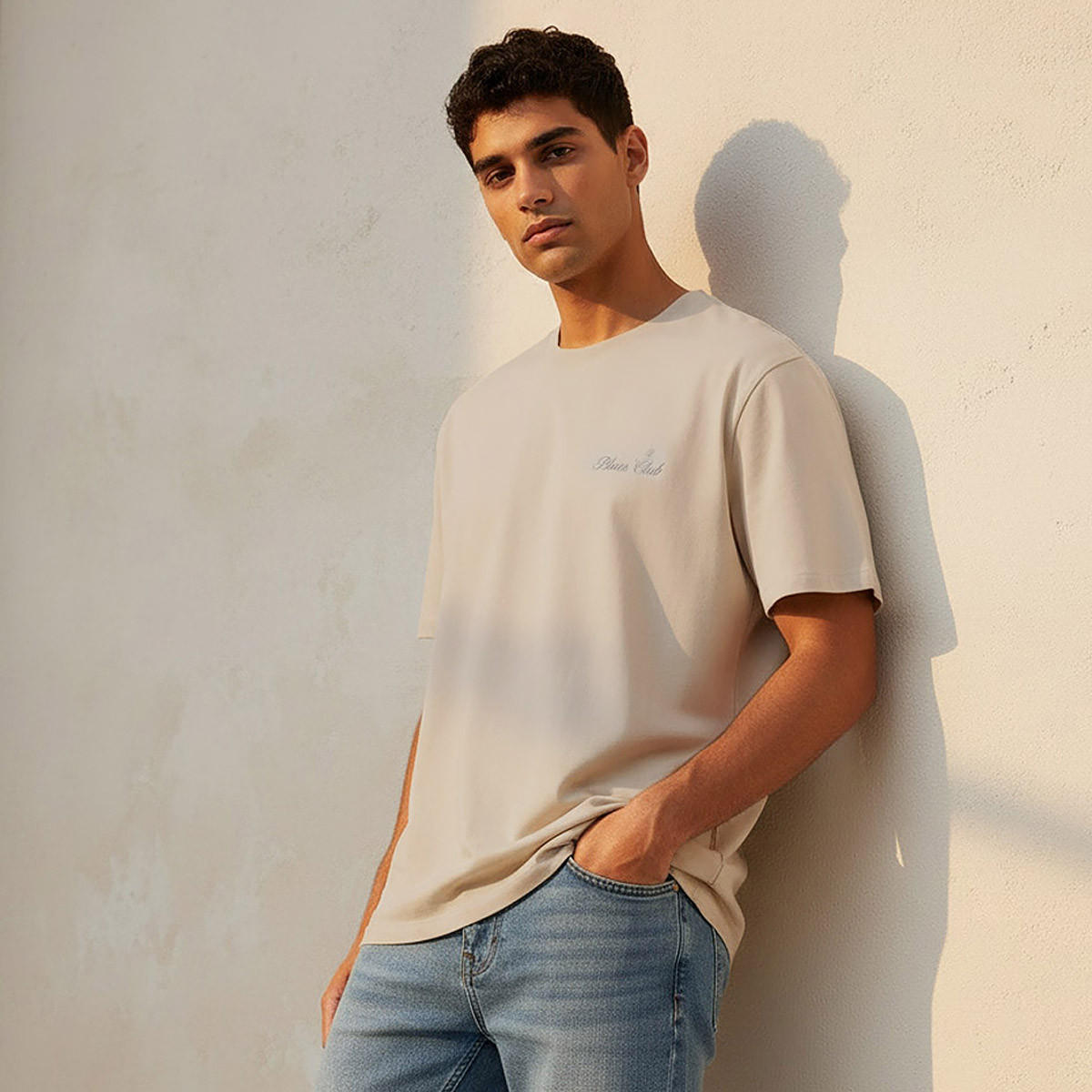 Lee Cooper Men Regular Fit Crew Neck Short Sleeve Logo Print T-shirt-men-clothing-tshirtsandpolos-tshirts-image-1