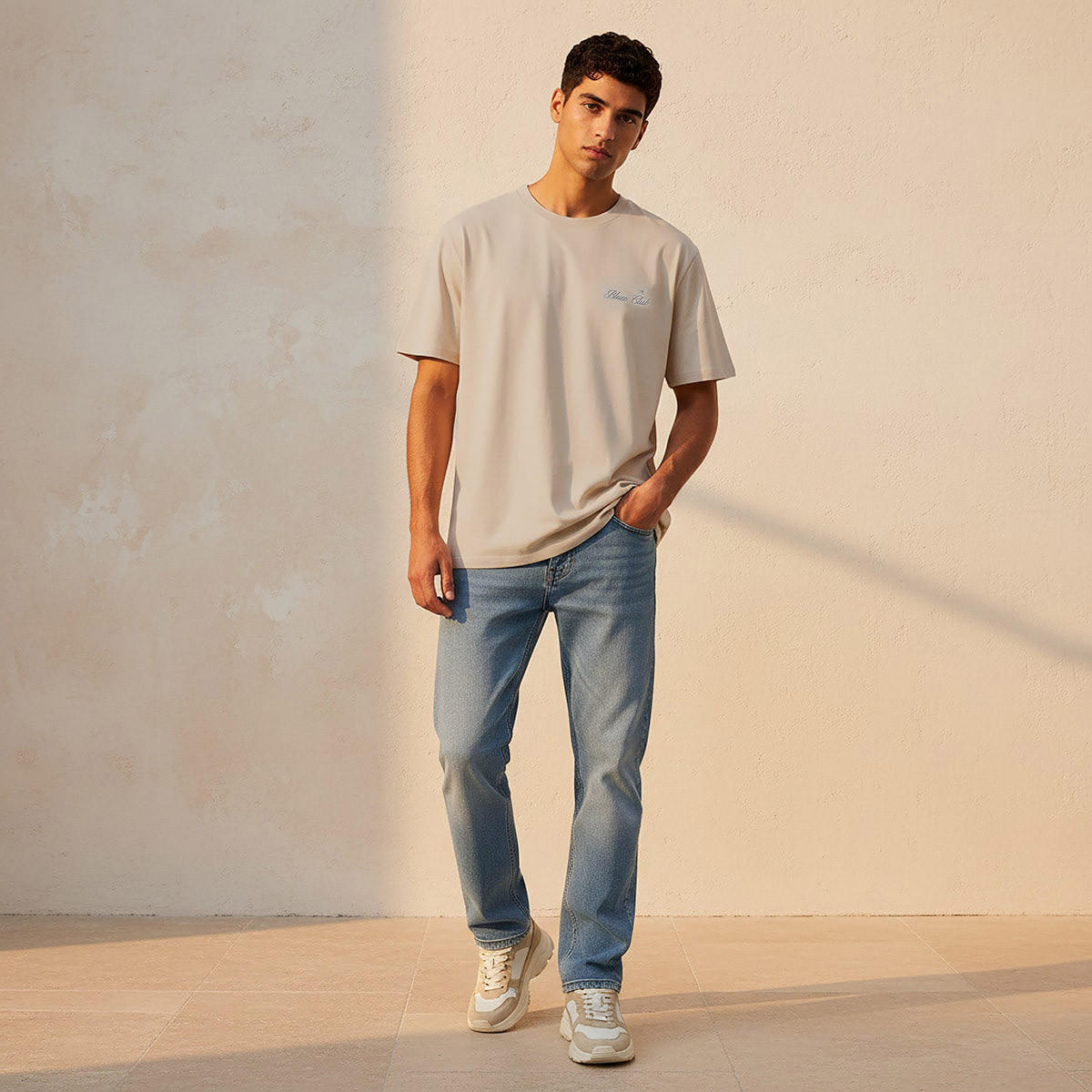 Lee Cooper Men Regular Fit Crew Neck Short Sleeve Logo Print T-shirt-men-clothing-tshirtsandpolos-tshirts-image-3