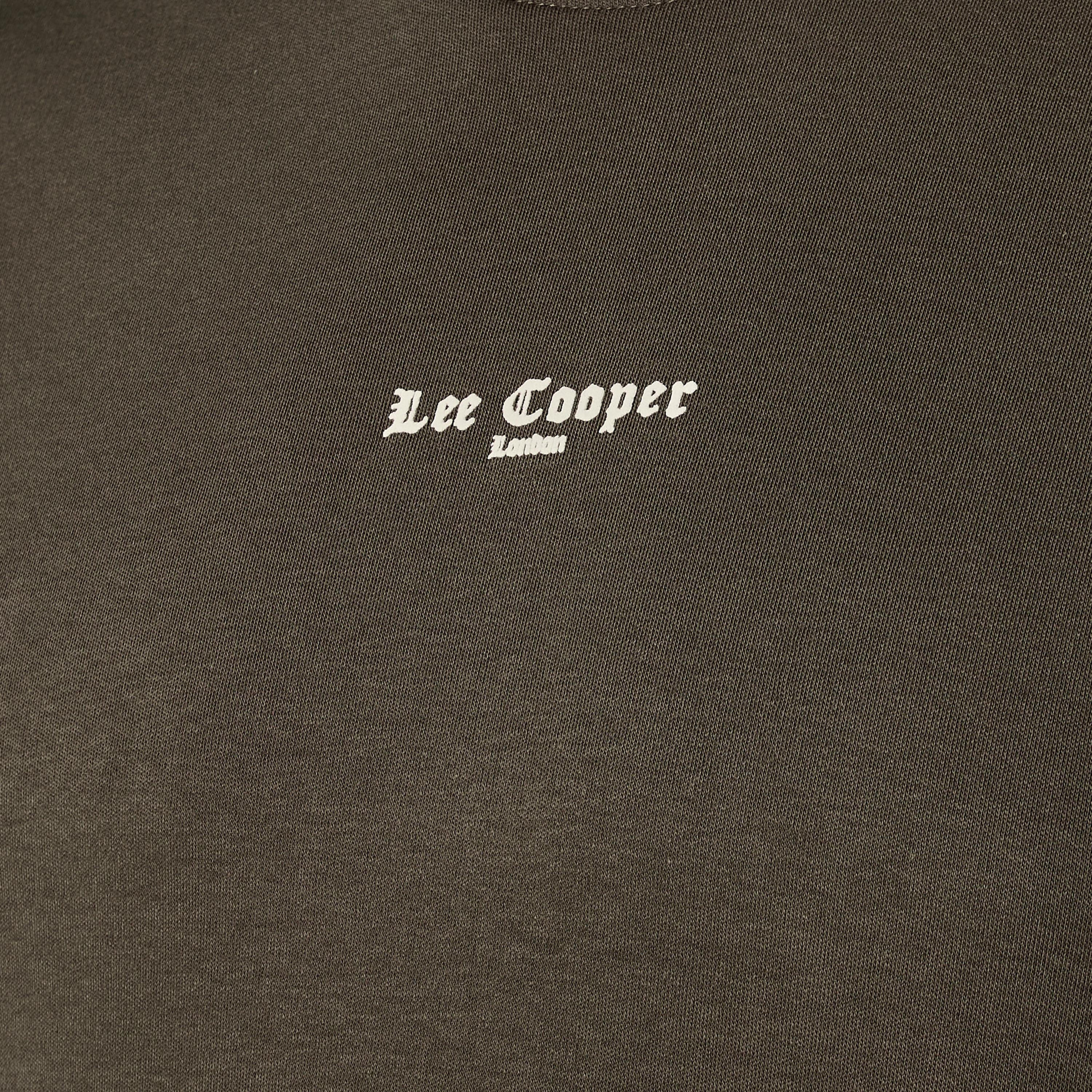 Lee Cooper Men Regular Fit Crew Neck Short Sleeve Logo Print T-shirt-men-clothing-tshirtsandpolos-tshirts-image-2