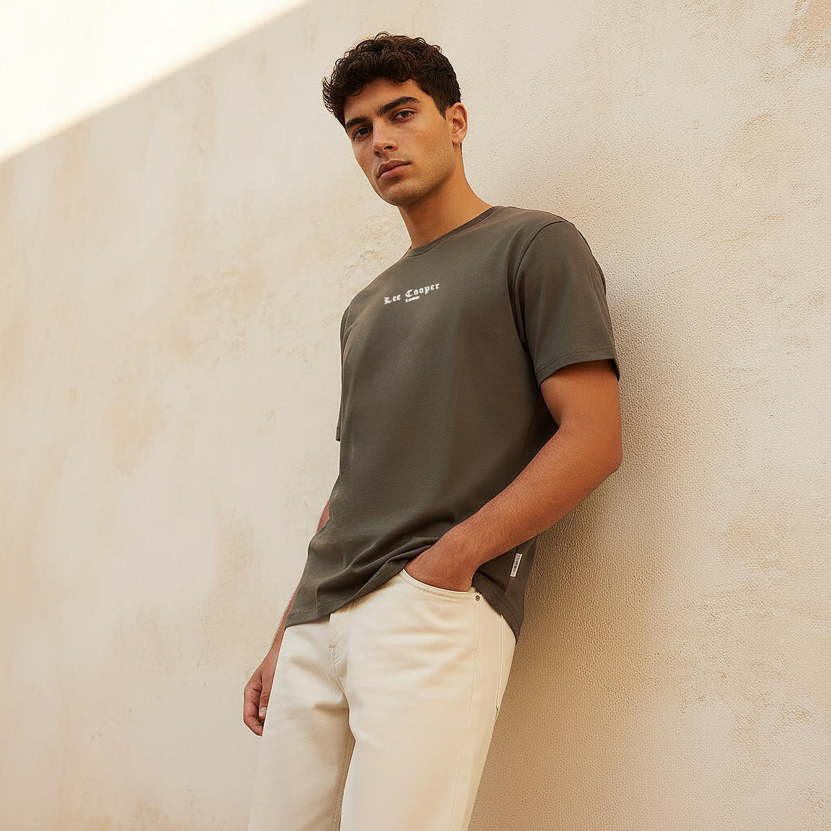 Lee Cooper Men Regular Fit Crew Neck Short Sleeve Logo Print T-shirt-men-clothing-tshirtsandpolos-tshirts-image-4