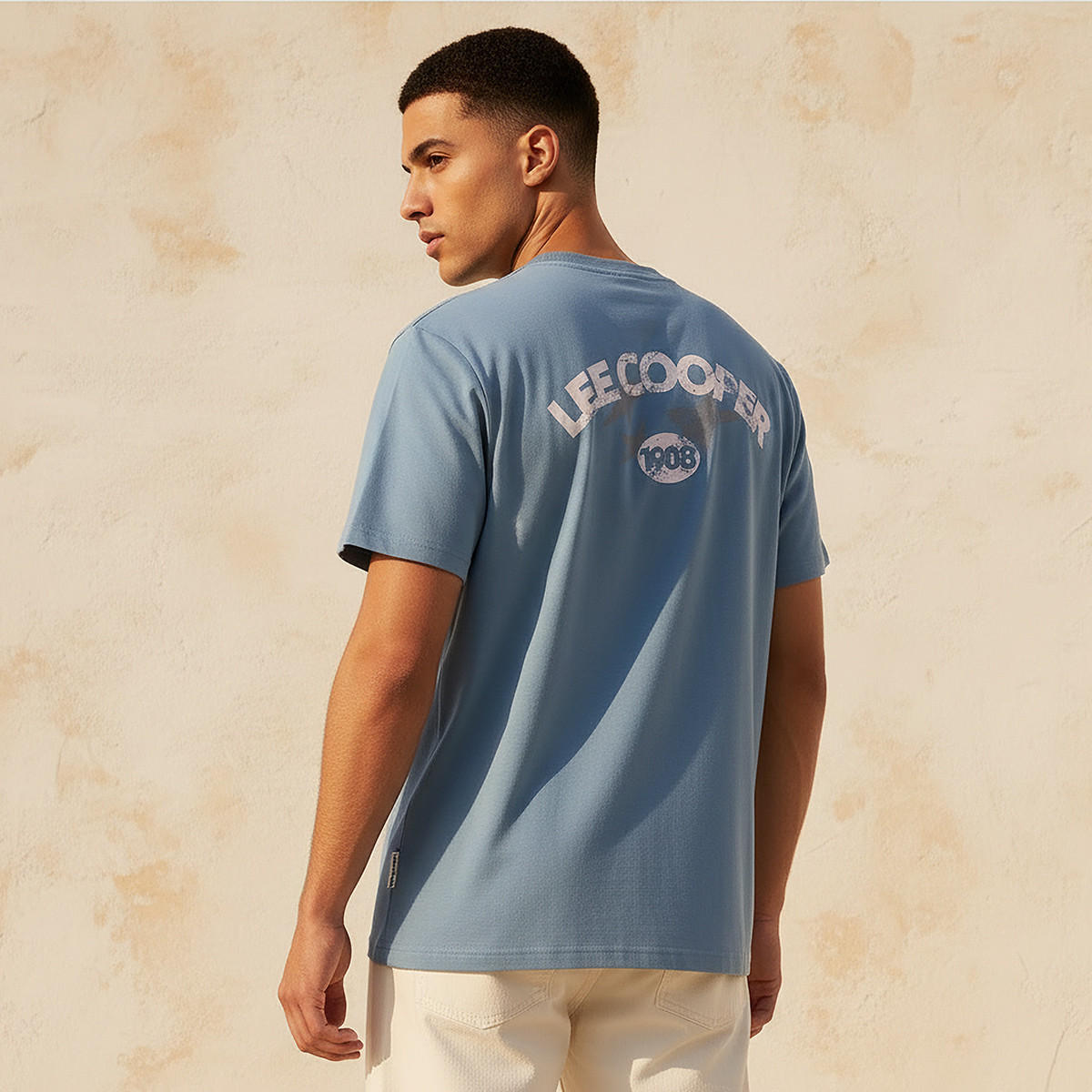 Lee Cooper Men Regular Fit Crew Neck Short Sleeve Logo Print T-shirt-men-clothing-tshirtsandpolos-tshirts-image-4
