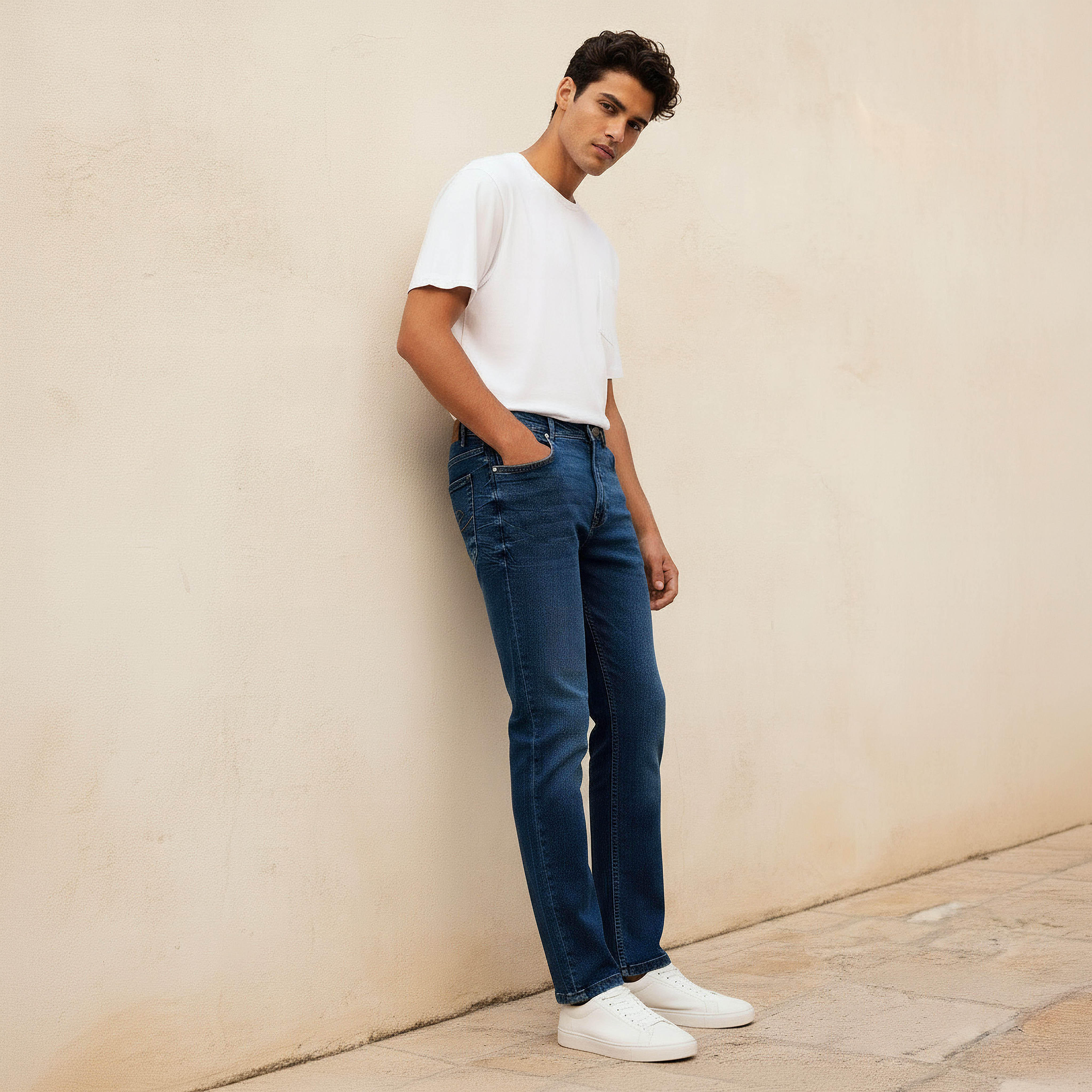 بنطلون جينز بقصّة عادية سوفت تاتش للرجال من لي كوبر-men-clothing-bottoms-jeans-image-3