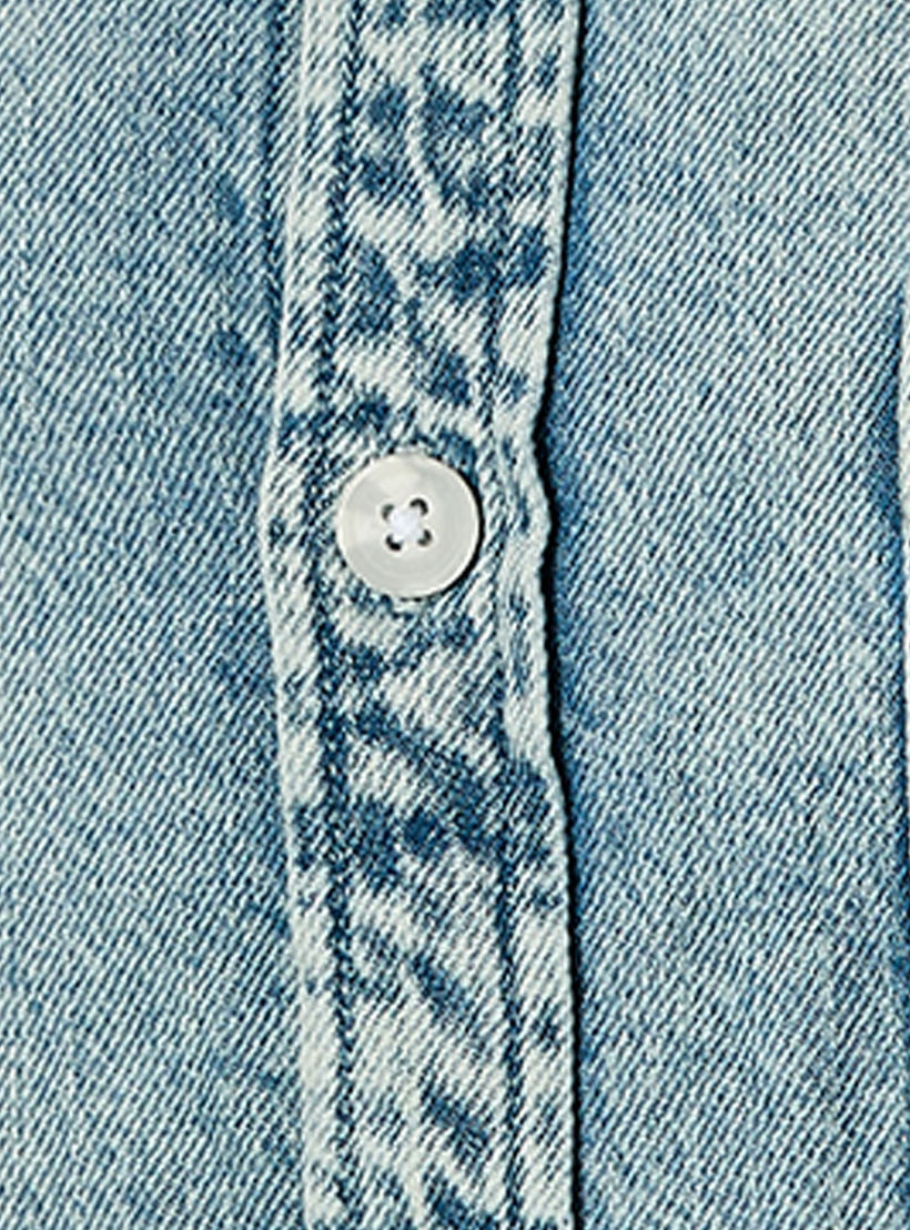 Lee Cooper Regular Fit Collared Panelled Denim Shirt-men-clothing-shirts-image-2