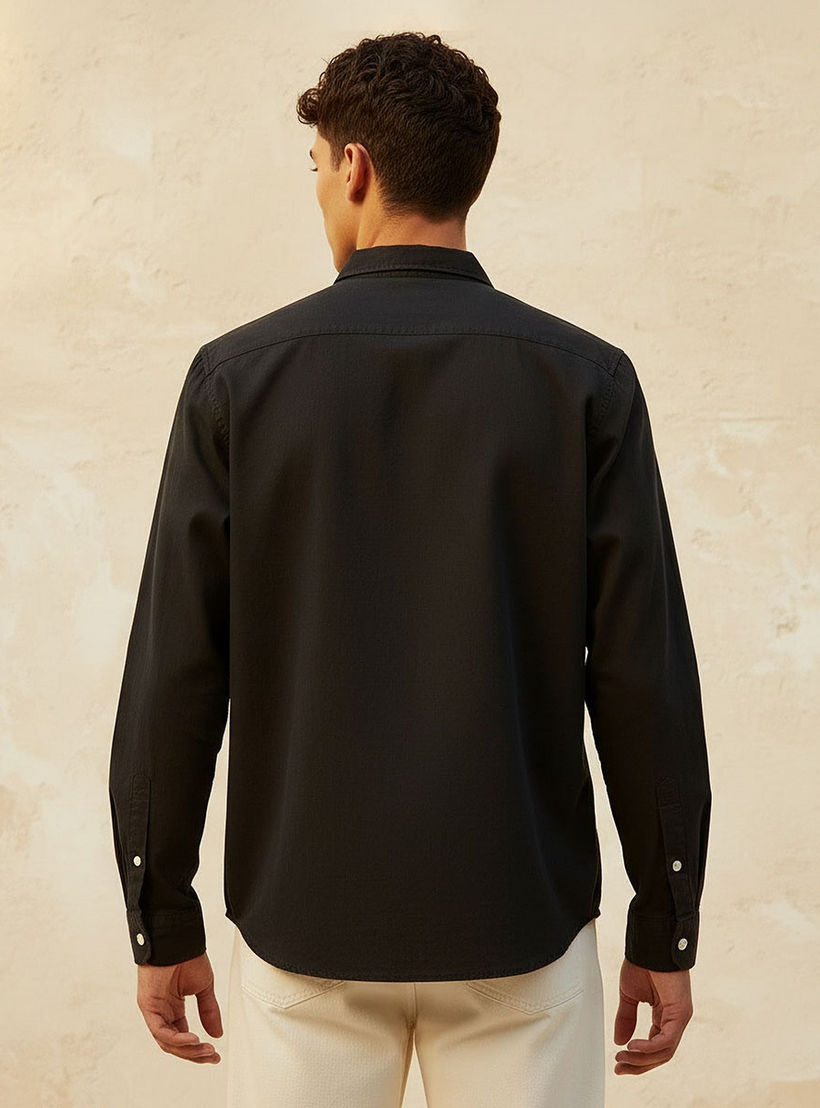 Lee Cooper Regular Fit Collared Long Sleeves Shirt-men-clothing-shirts-image-4