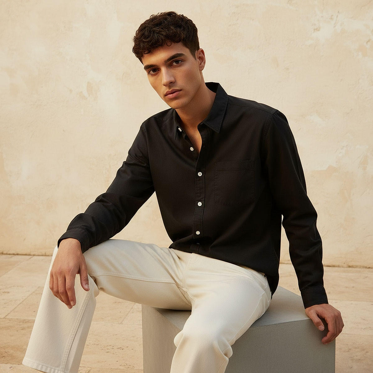 Lee Cooper Regular Fit Collared Long Sleeves Shirt-men-clothing-shirts-image-6
