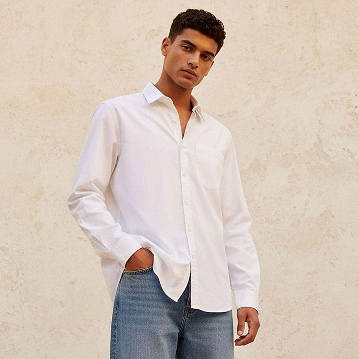 Lee Cooper Regular Fit Collared Long Sleeves Shirt-men-clothing-shirts-image-1