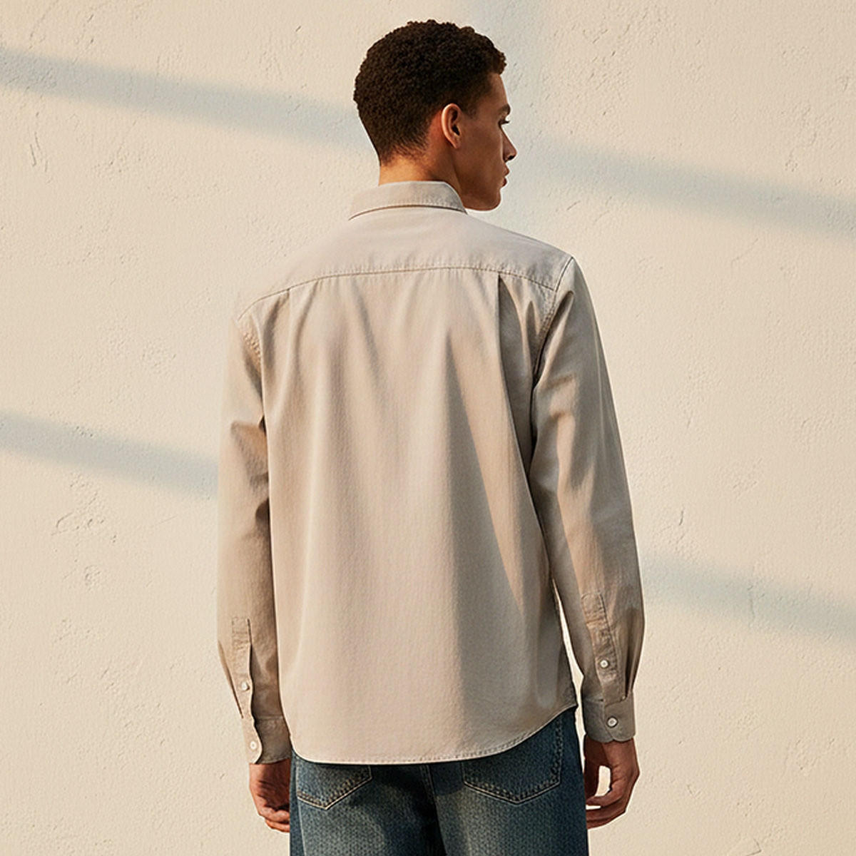 Lee Cooper Regular Fit Collared Long Sleeves Shirt-men-clothing-shirts-image-4