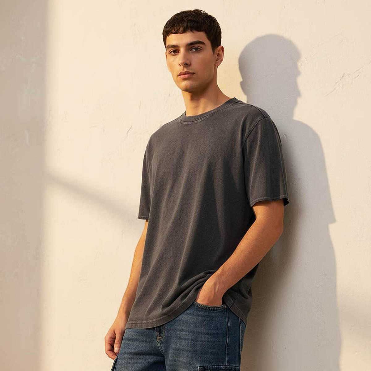 Lee Cooper Men Regular Fit Crew Neck Short Sleeve T-shirt-men-clothing-tshirtsandpolos-tshirts-image-1