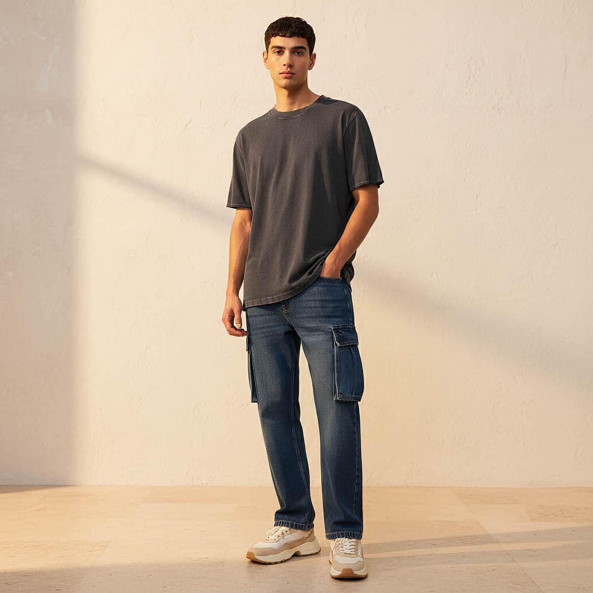 Lee Cooper Men Regular Fit Crew Neck Short Sleeve T-shirt-men-clothing-tshirtsandpolos-tshirts-image-3