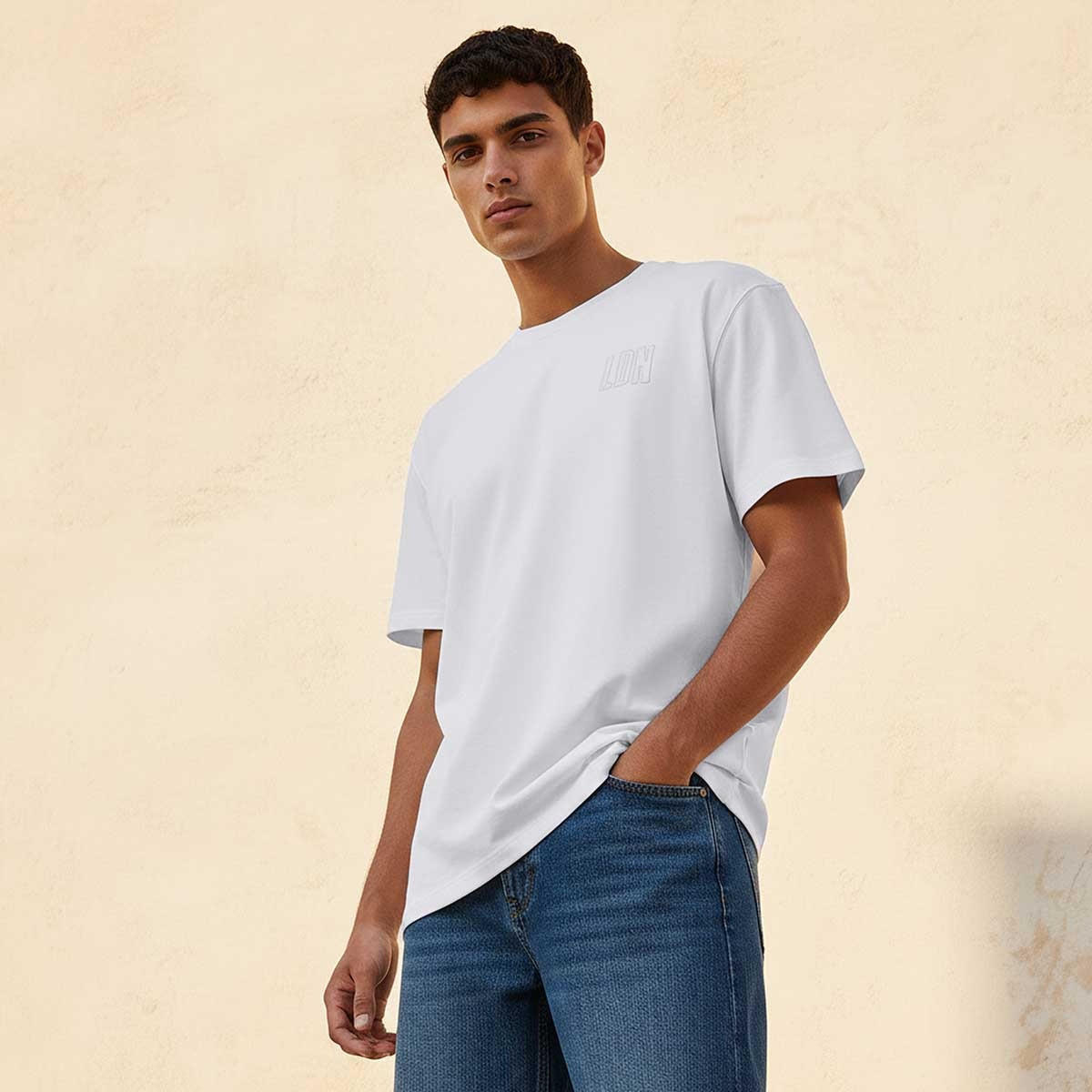 Lee Cooper Regular Fit Crew Neck Short Sleeves Embroidered T-shirt-men-clothing-tshirtsandpolos-tshirts-image-1