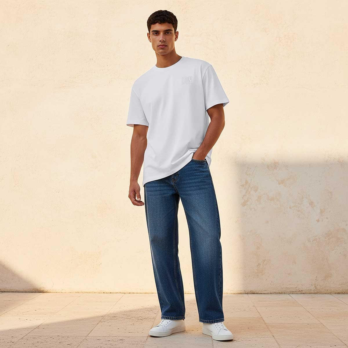 Lee Cooper Regular Fit Crew Neck Short Sleeves Embroidered T-shirt-men-clothing-tshirtsandpolos-tshirts-image-3