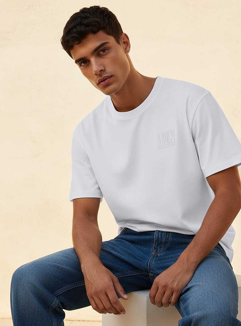 Lee Cooper Regular Fit Crew Neck Short Sleeves Embroidered T-shirt-men-clothing-tshirtsandpolos-tshirts-image-5