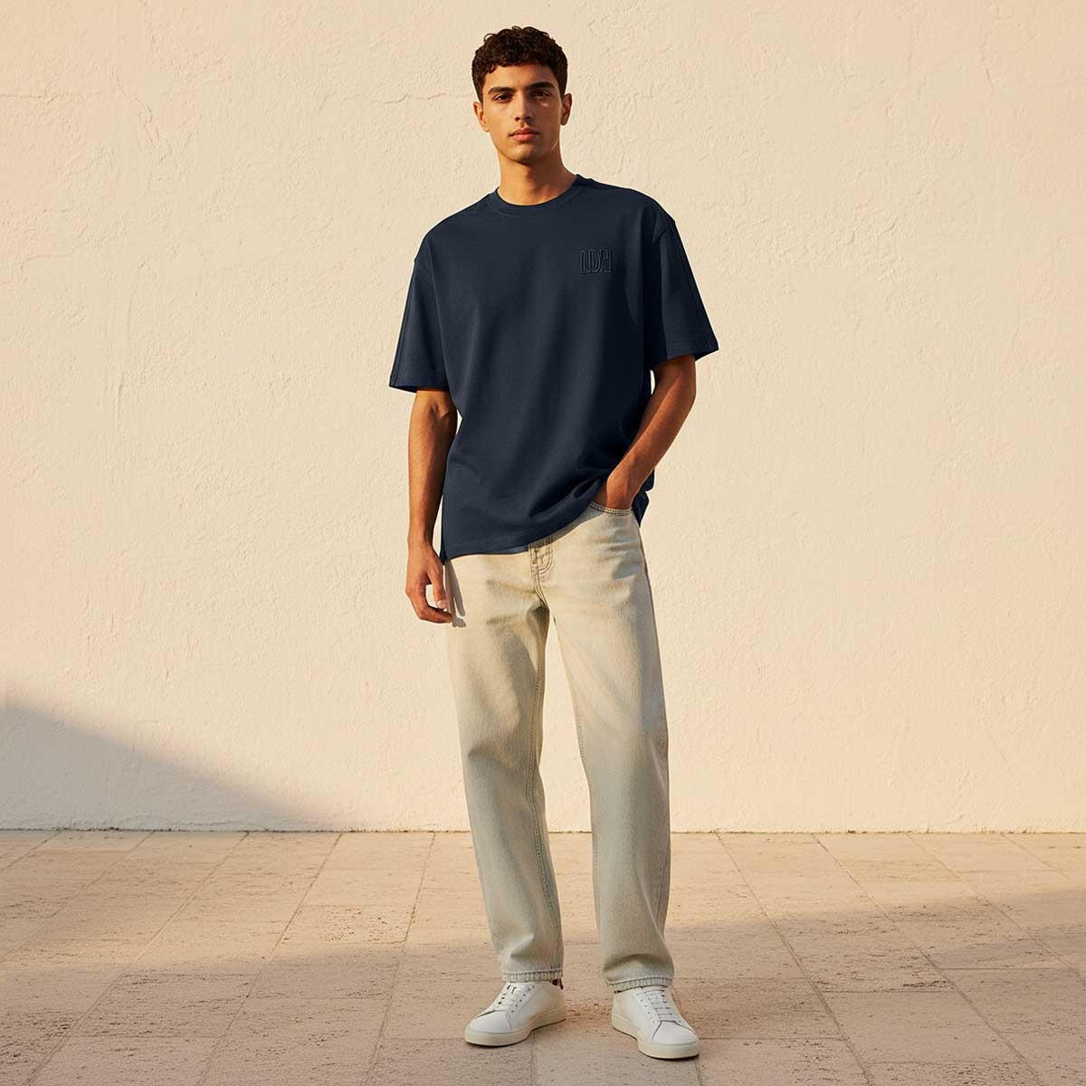 Lee Cooper Regular Fit Crew Neck Short Sleeves Embroidered T-shirt-men-clothing-tshirtsandpolos-tshirts-image-3